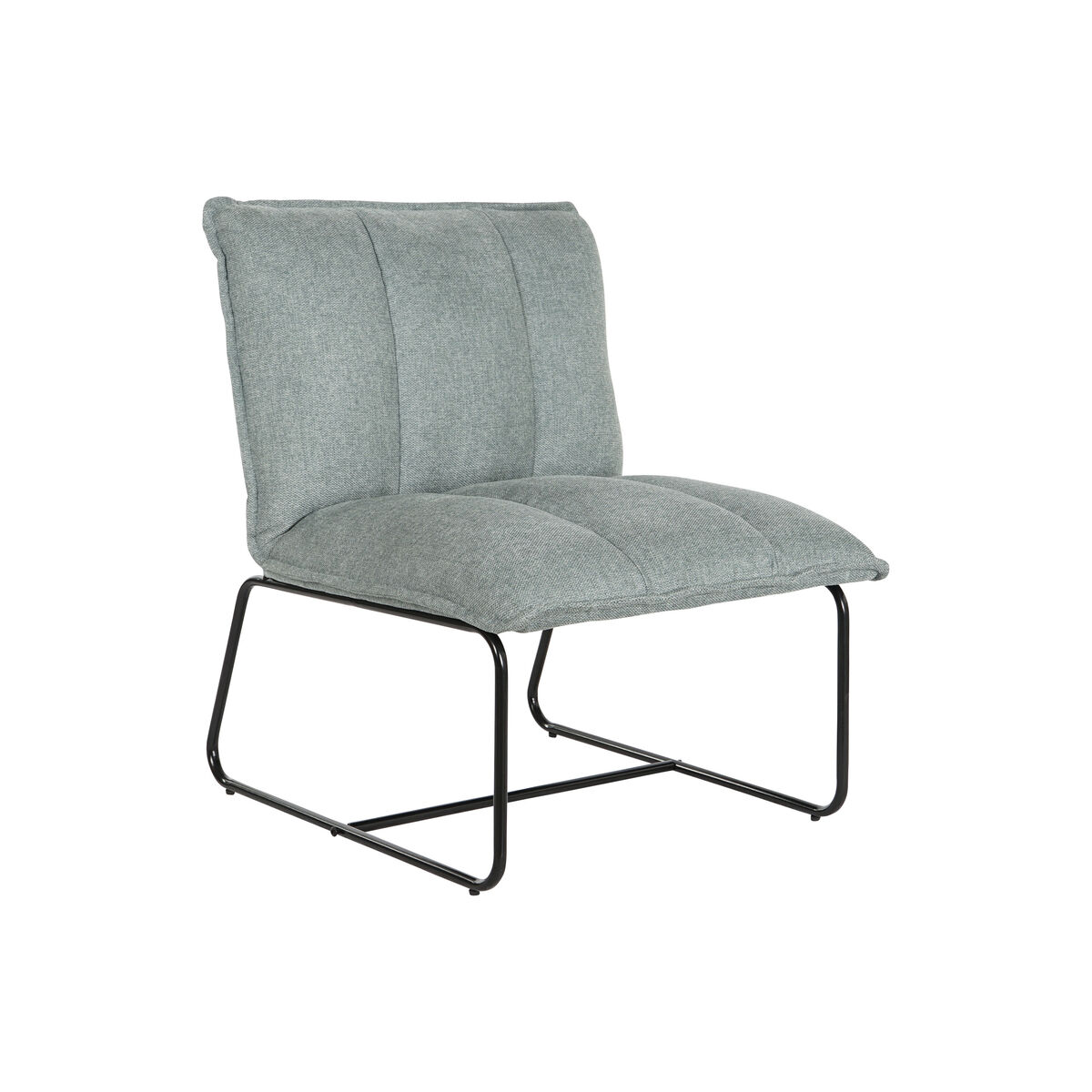 Silla Home ESPRIT Black Green Metal 66 x 71 x 77 cm