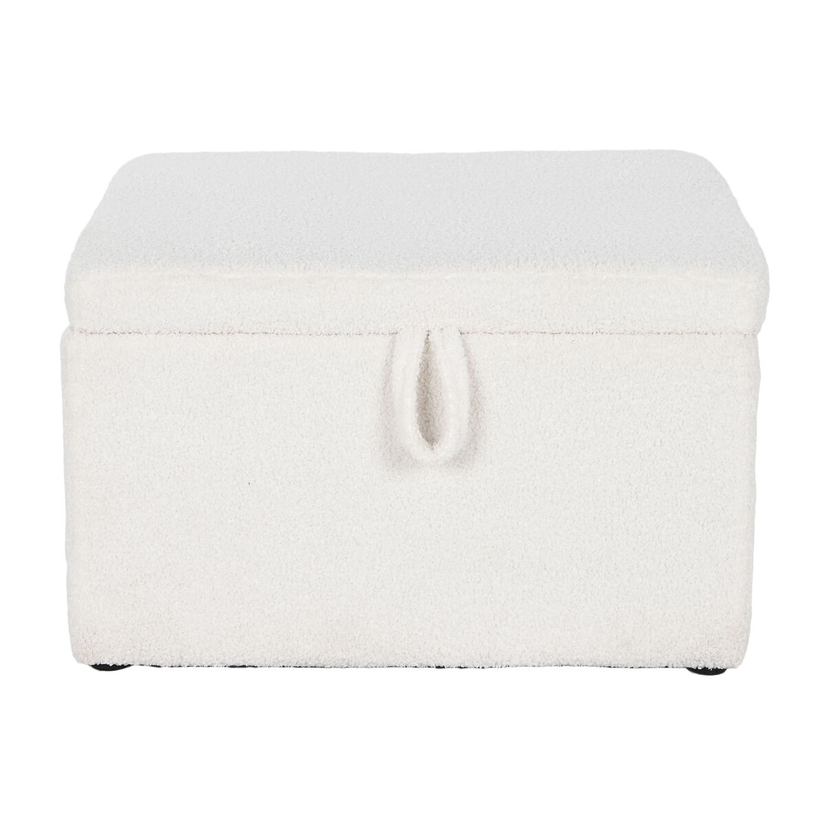 Banquette Home ESPRIT White Polyester Wooden MDF 60 x 60 x 36 cm-7