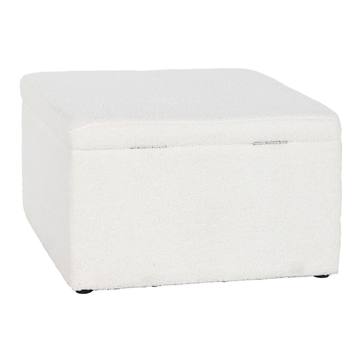 Banquette Home ESPRIT White Polyester Wooden MDF 60 x 60 x 36 cm-8