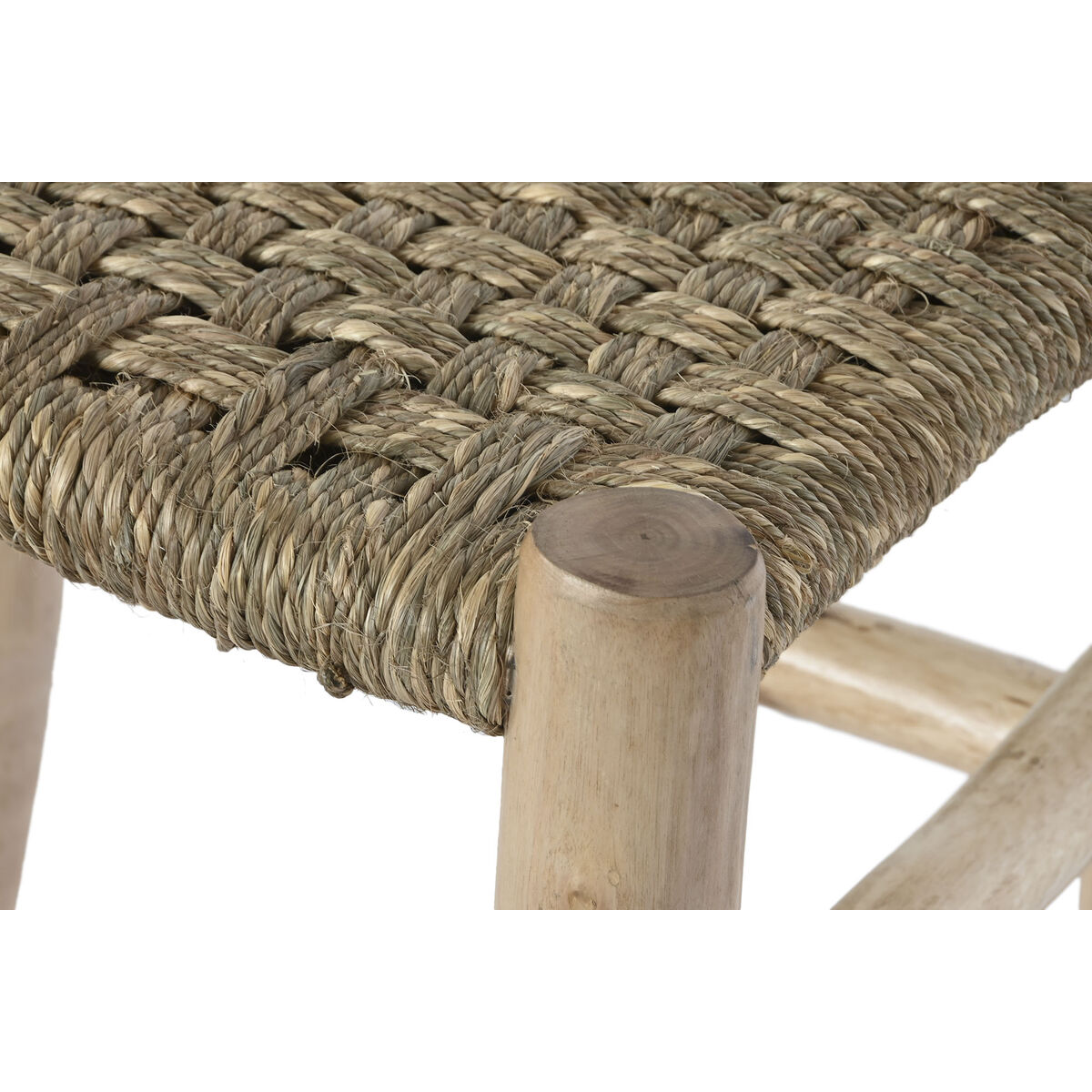 Home ESPRIT Banquette Natural Jute Wooden 120 x 35 x 45 cm-3