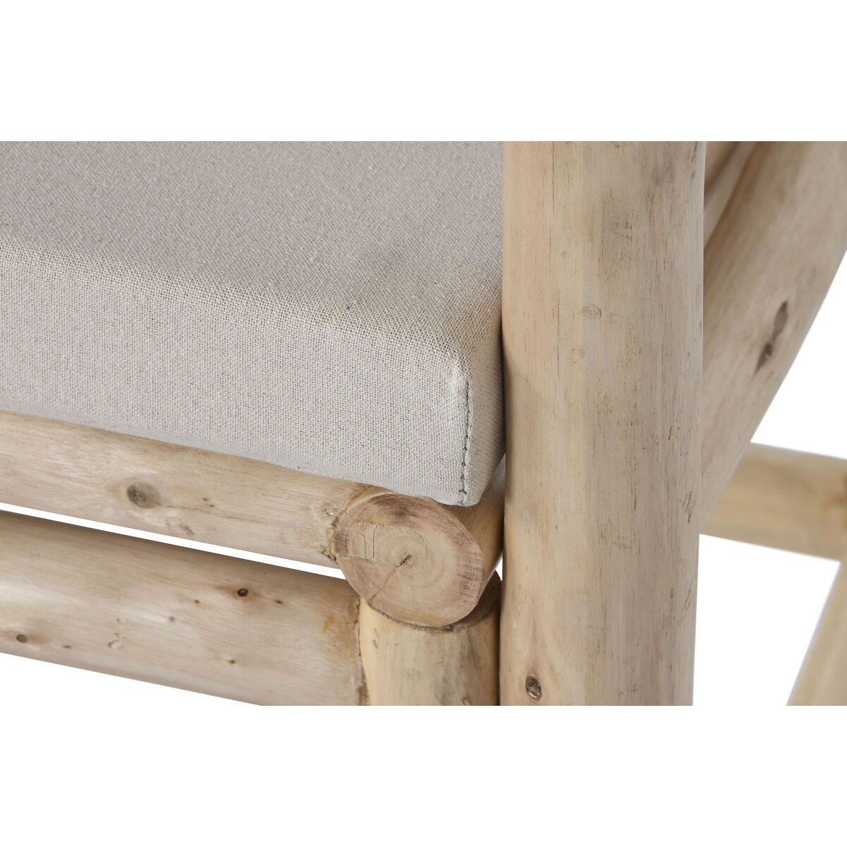 Seat Home ESPRIT White Beige Natural Cotton 61 x 50 x 90 cm-6