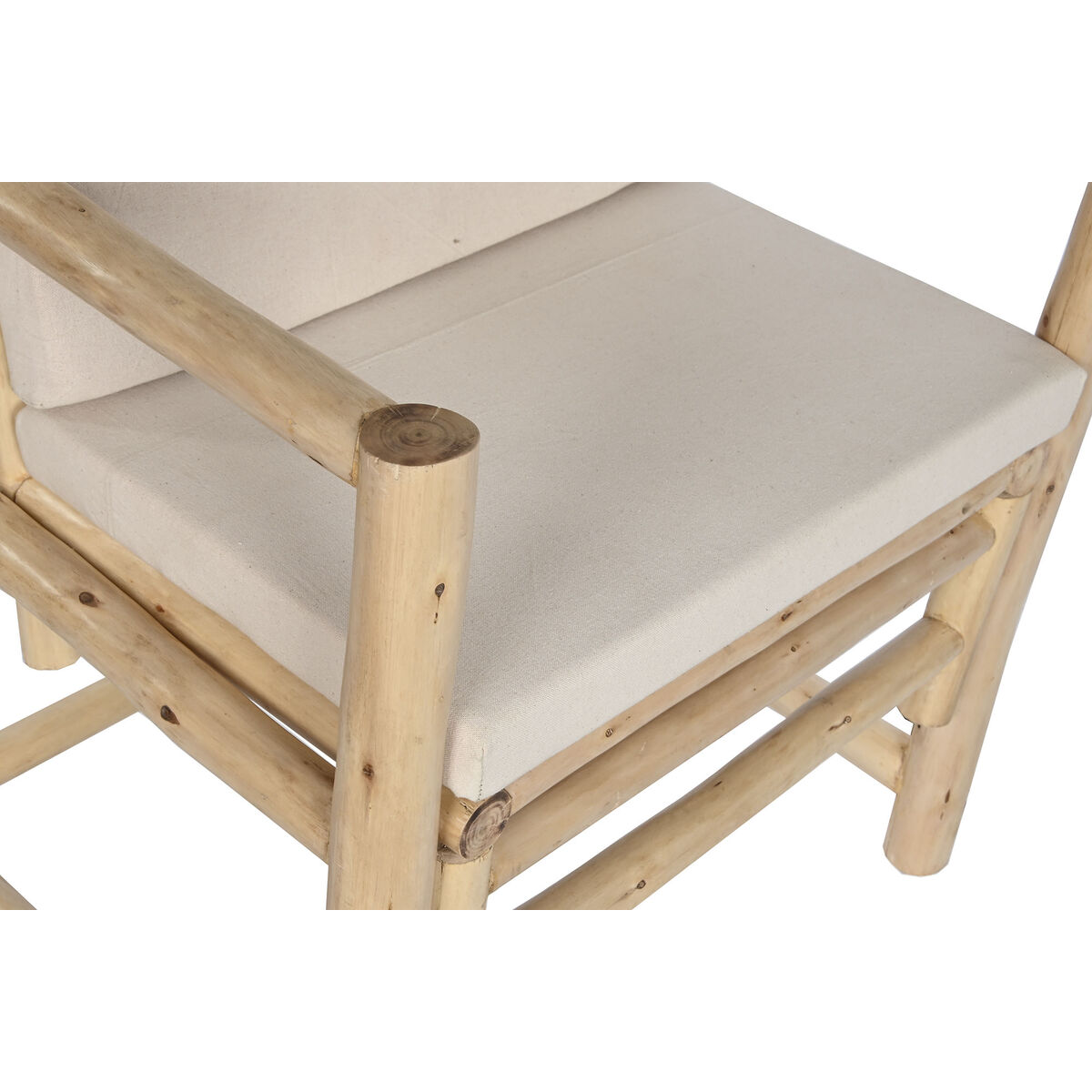 Seat Home ESPRIT White Beige Natural Cotton 61 x 50 x 90 cm-8