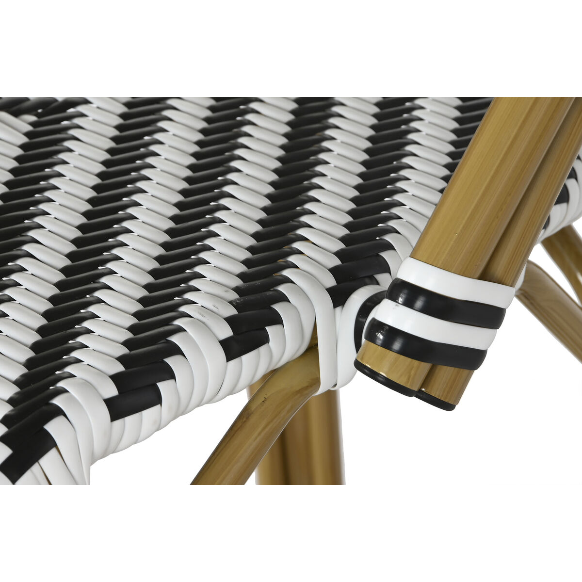 Табурет Home ESPRIT Двухцветный Металл синтетический ротанг 48 x 60 x 121 cm-4