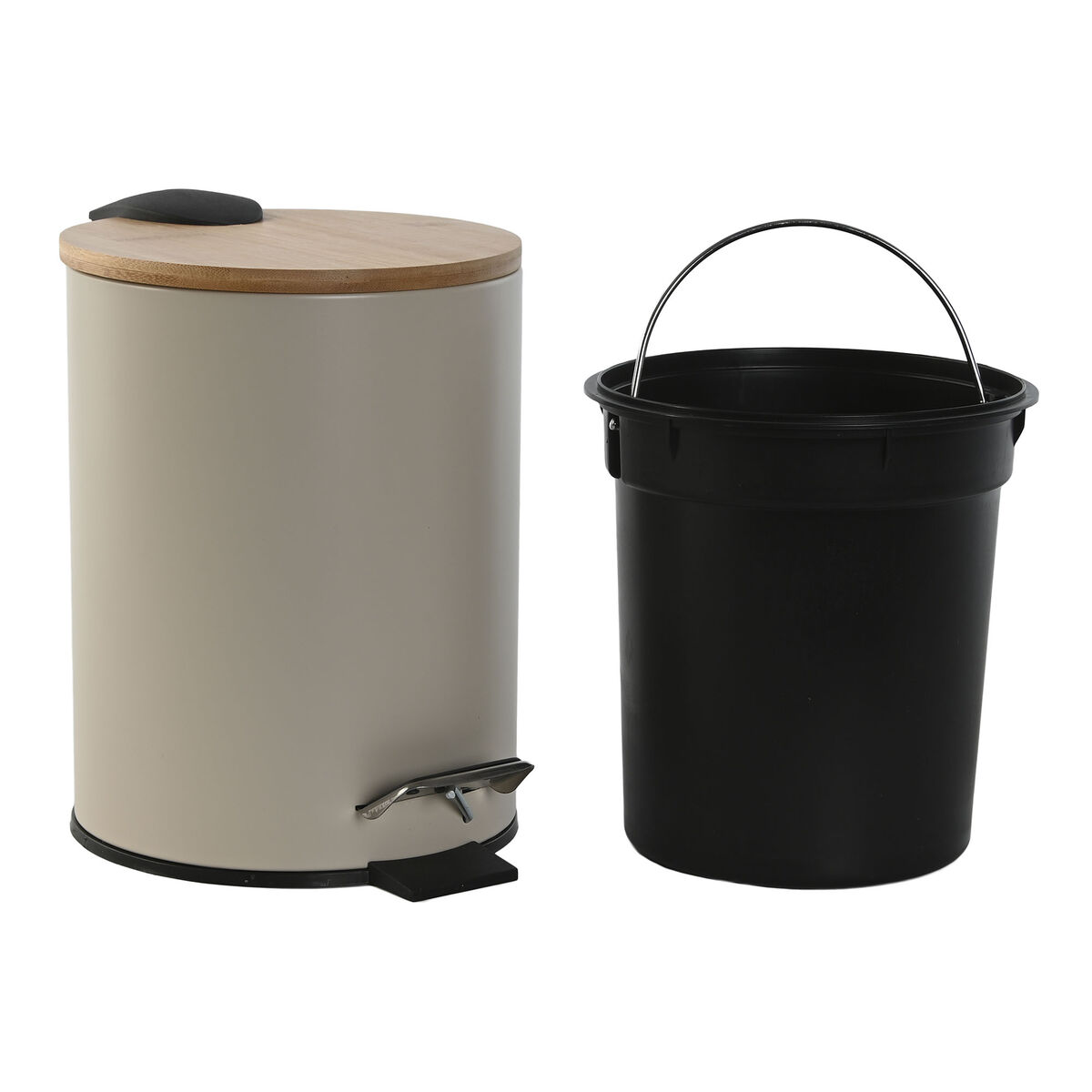 垃圾桶Home ESPRIT米色绿松石现代3升（2件）-6