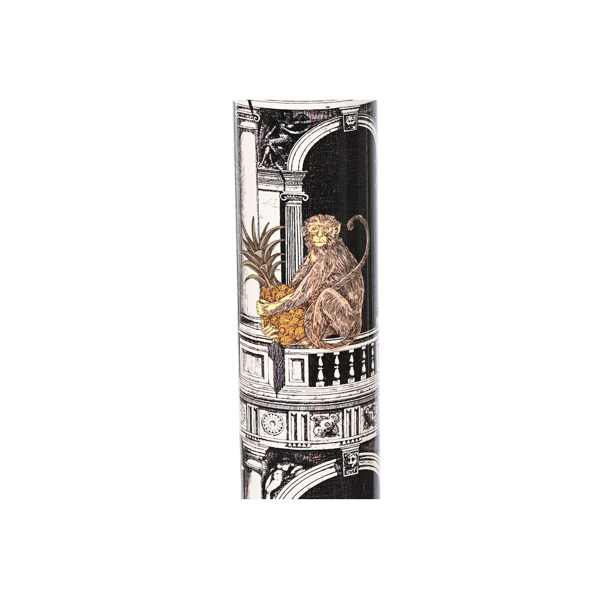 Lámpara de piso Home ESPRIT Blanco Negro Chapado en Oro Porcelana Polipropileno 25 x 25 x 166 cm-6