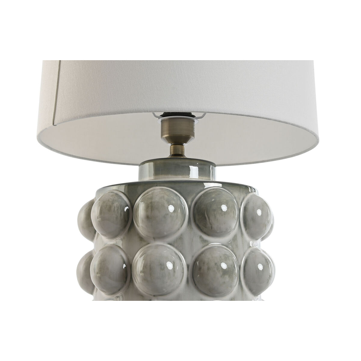 Lâmpada de mesa Home SPORT Porcelana bege branca 40 x 40 x 53 cm-2