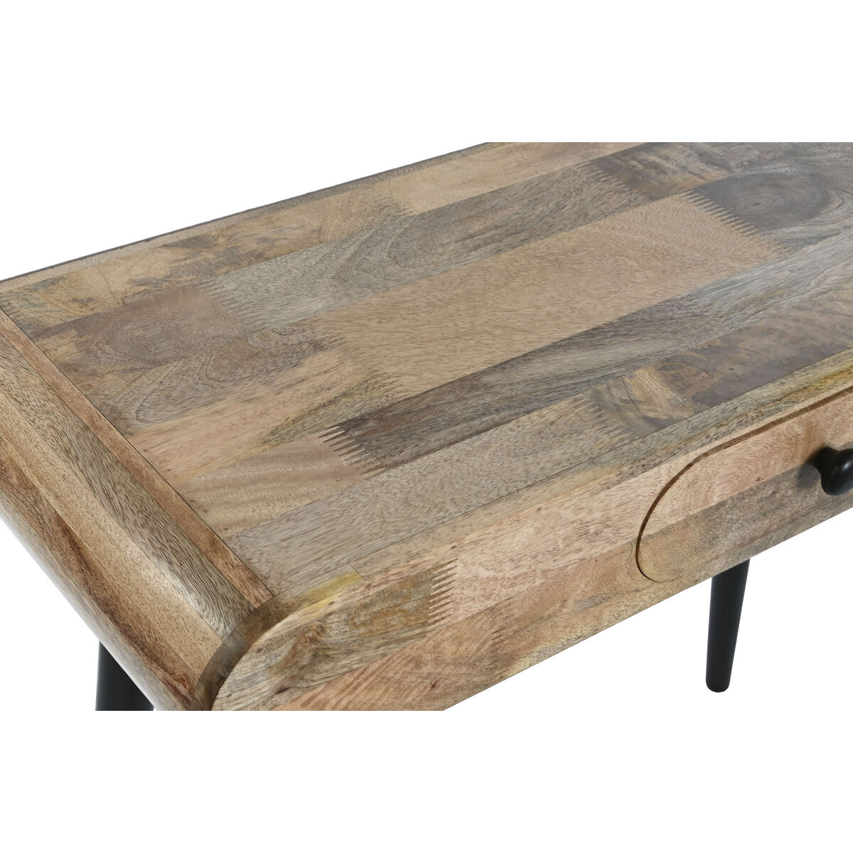 Home ESPRIT Console Brown Black Iron Mango Wood 90 x 35 x 75 cm-2