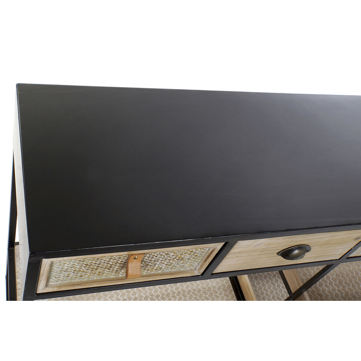 Консол Home ESPRIT Күрөң кара жыгач металл 120 x 38 x 80 см-5