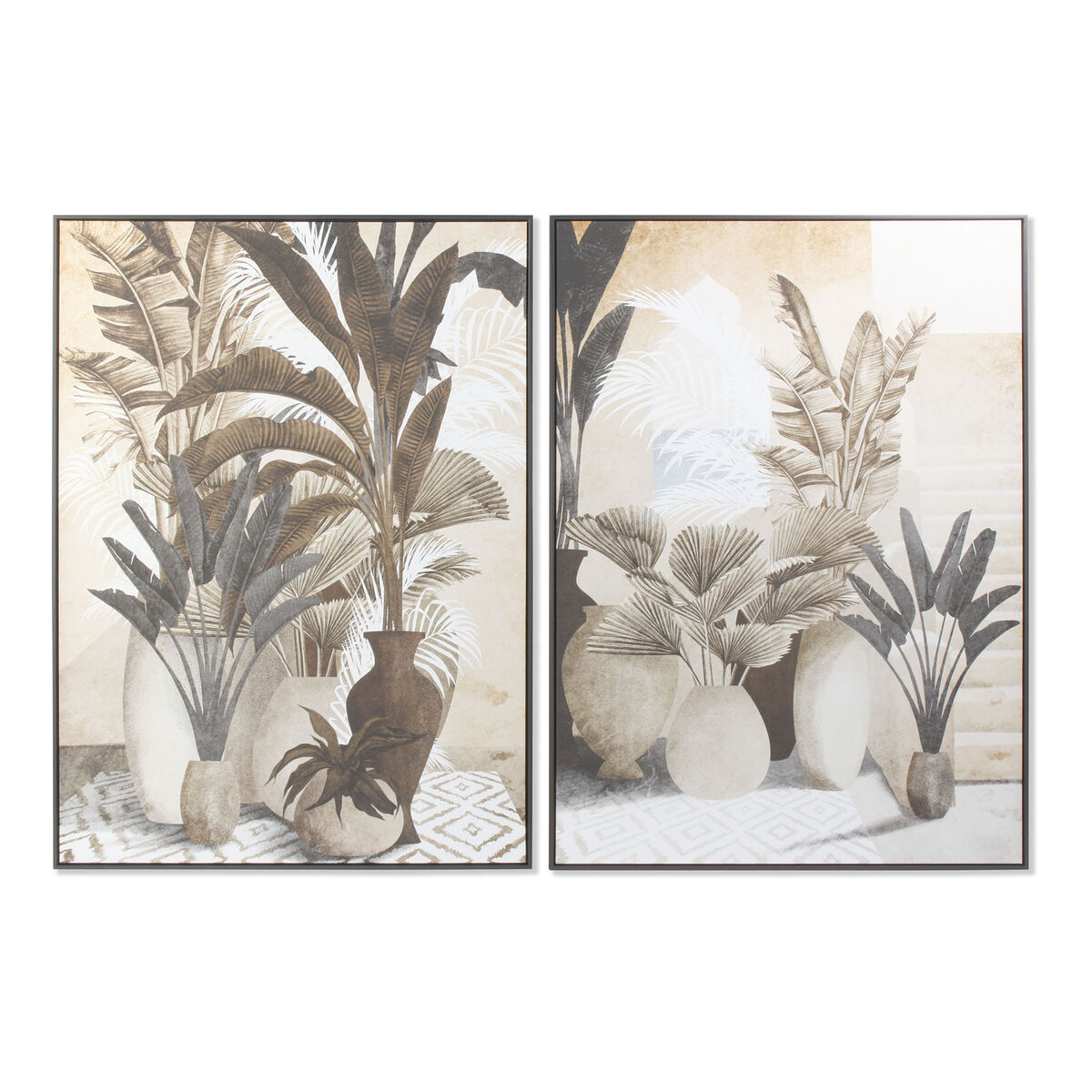 绘画DKD Home Decor Flower现代103.5 x 4.5 x 143 cm (2件)