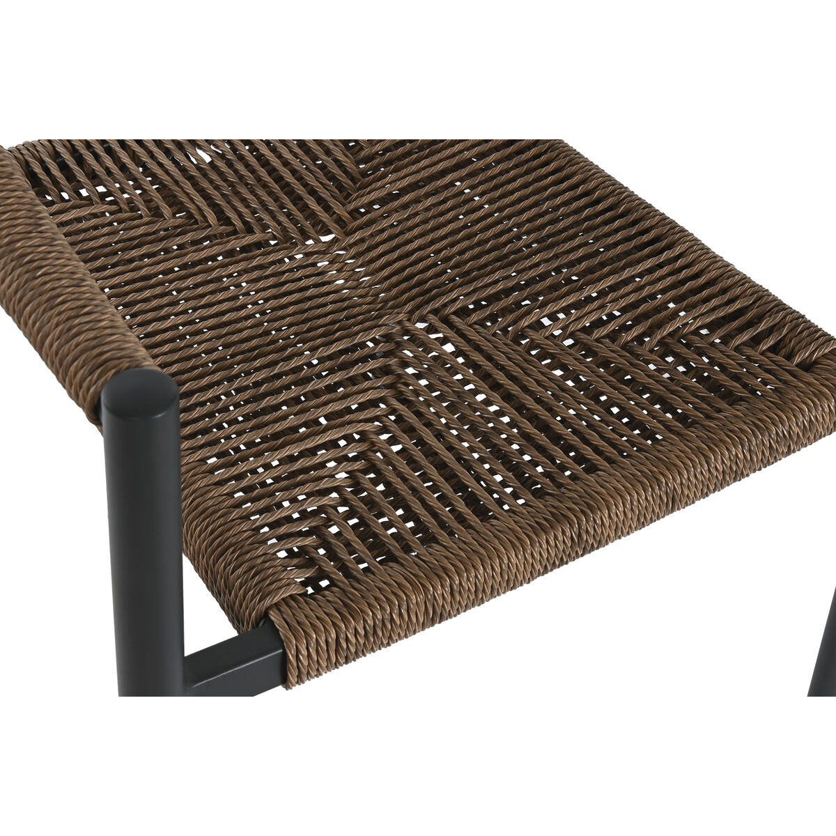 Oturgyç Home ESPRIT Goňur Gara Alýumin rattan 56 x 60 x 78 sm-6