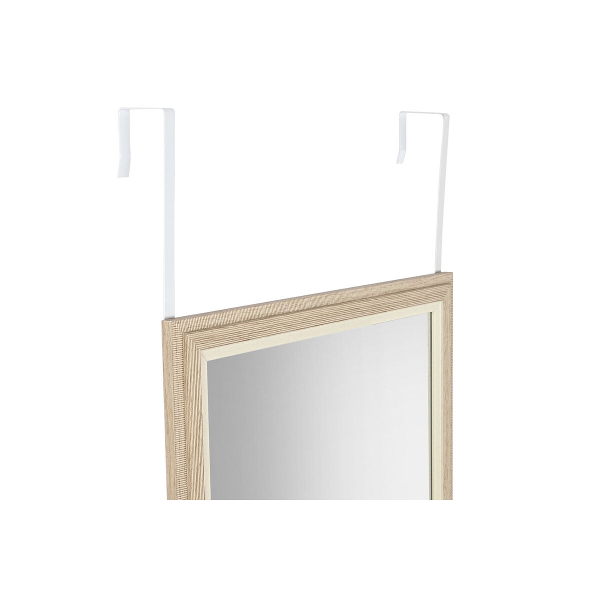 Қабырға айнасы Home ESPRIT Ақ қоңыр сарғыш Сұр шыны полистирол 35 x 2 x 132 см (4 дана)-4