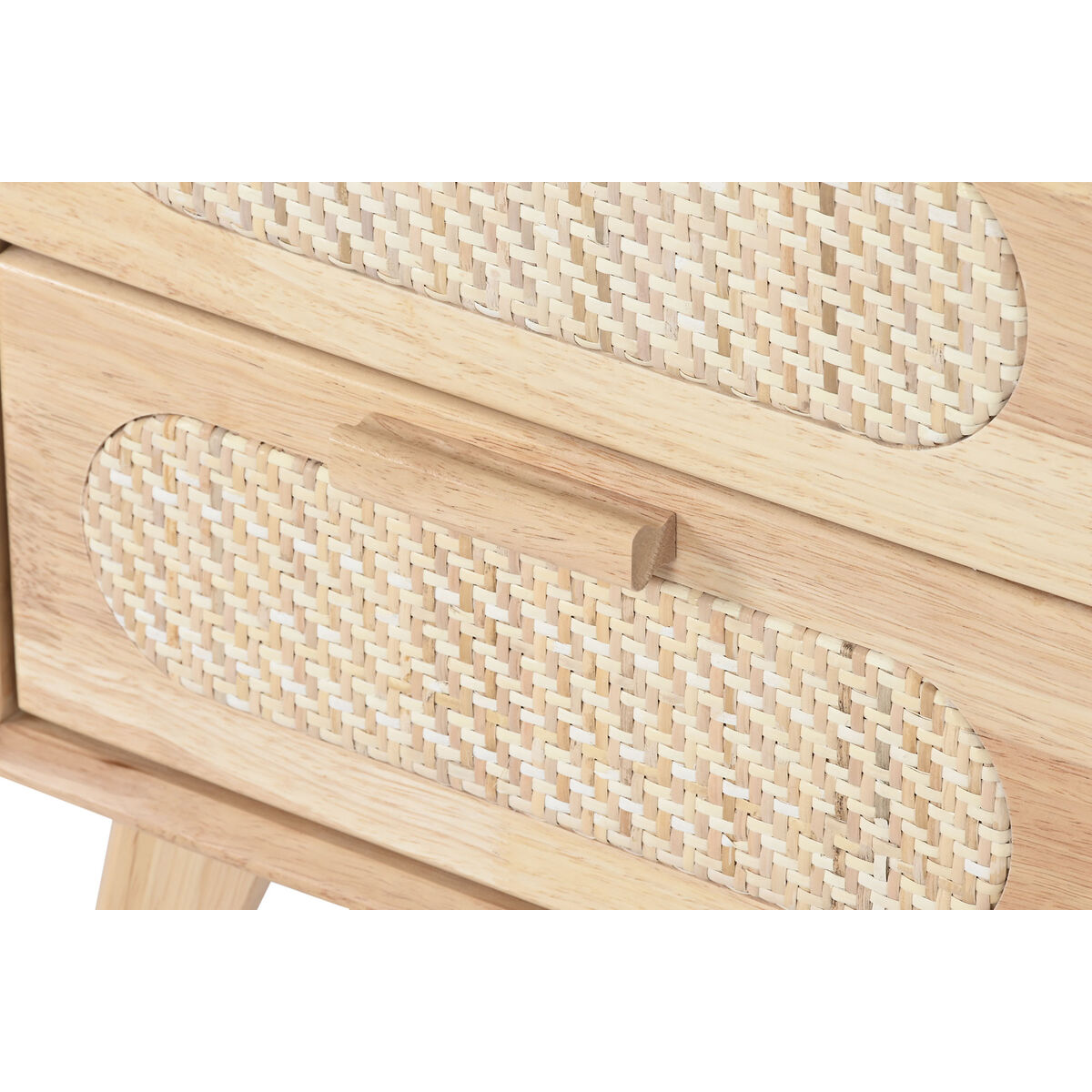 Ночной столик Home ESPRIT Деревянный Металл ротанг 40 x 30 x 48 cm-4