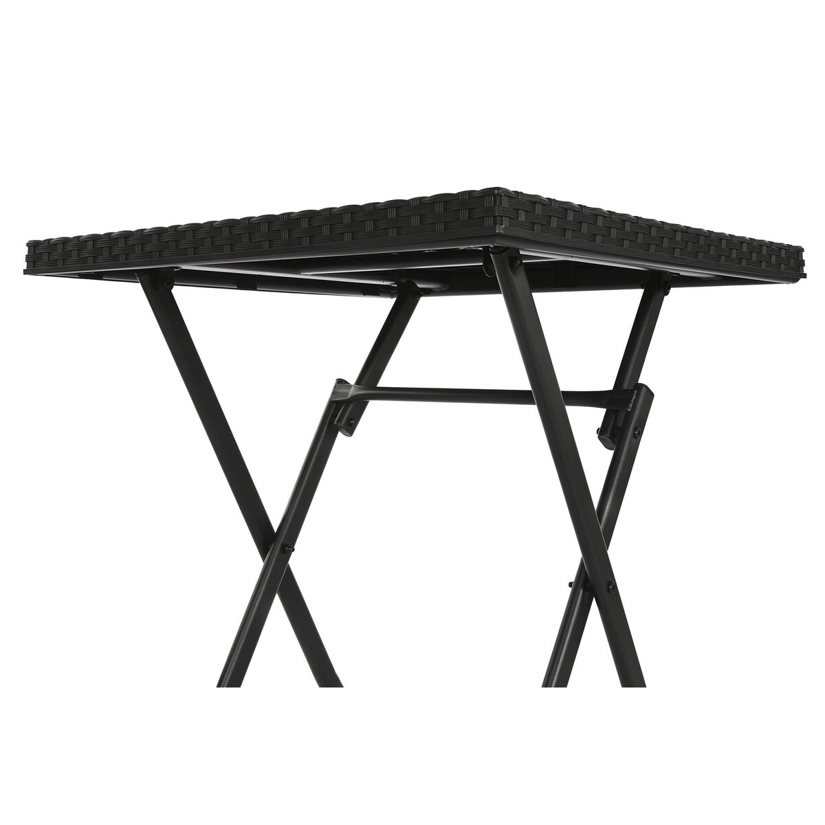 Table and 2 Chairs Home ESPRIT Black Steel Synthetic Rattan 58 x 58 x 71.5 cm-3