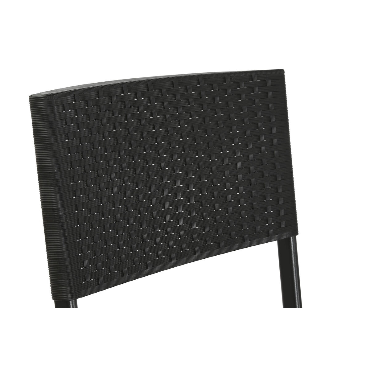 Table and 2 Chairs Home ESPRIT Black Steel Synthetic Rattan 58 x 58 x 71.5 cm-4