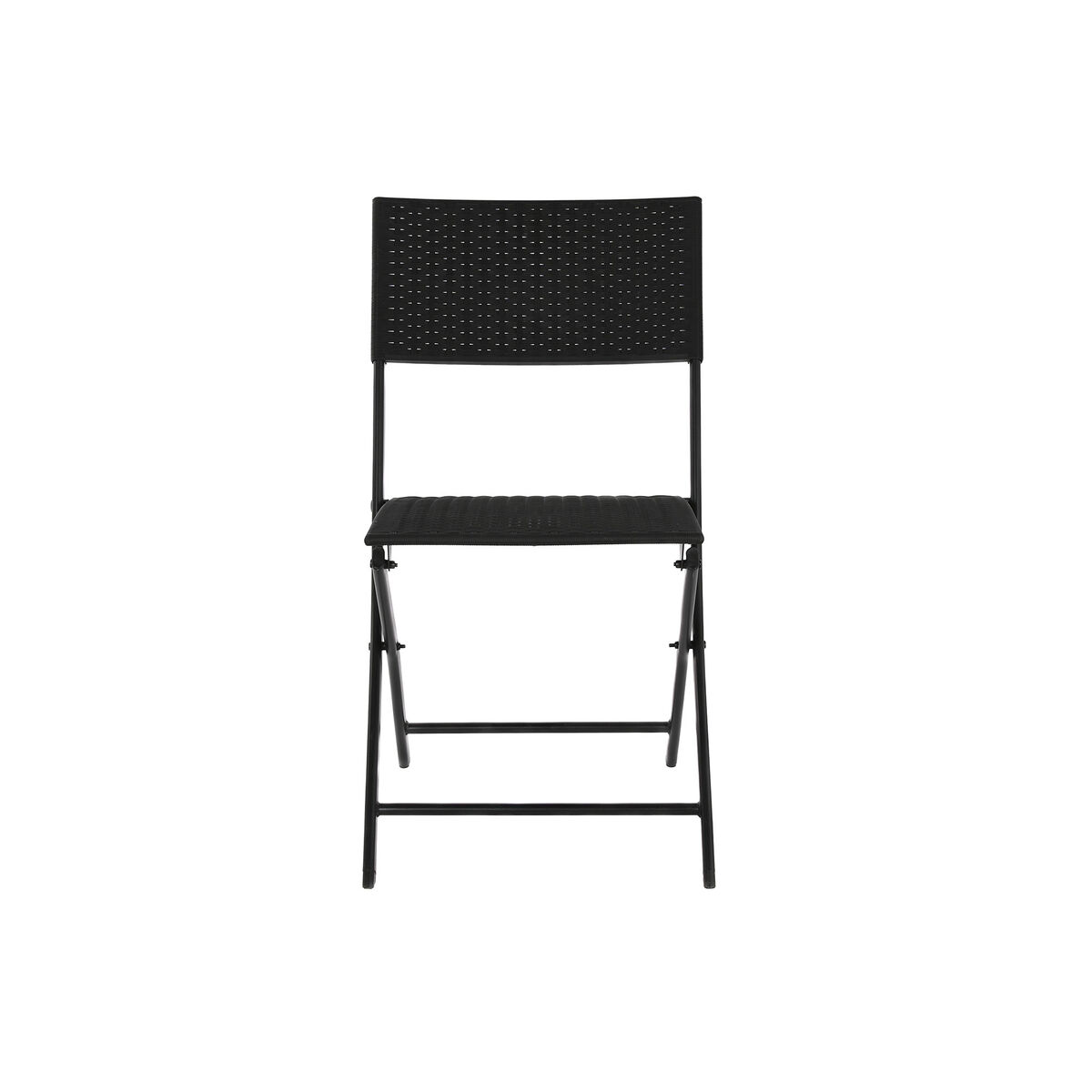 Table and 2 Chairs Home ESPRIT Black Steel Synthetic Rattan 58 x 58 x 71.5 cm-7