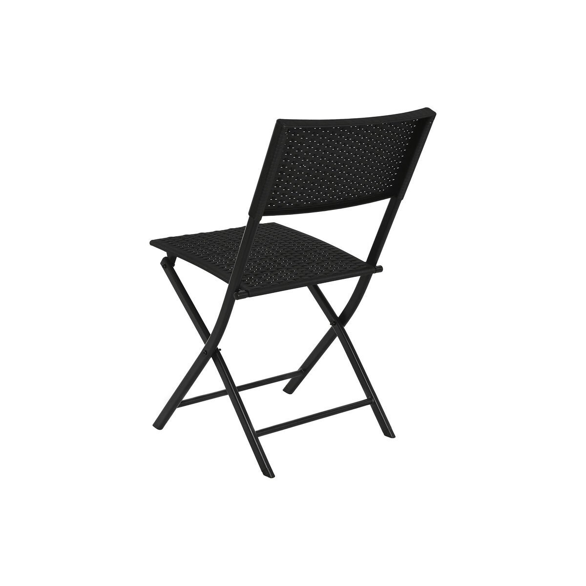 Table and 2 Chairs Home ESPRIT Black Steel Synthetic Rattan 58 x 58 x 71.5 cm-8