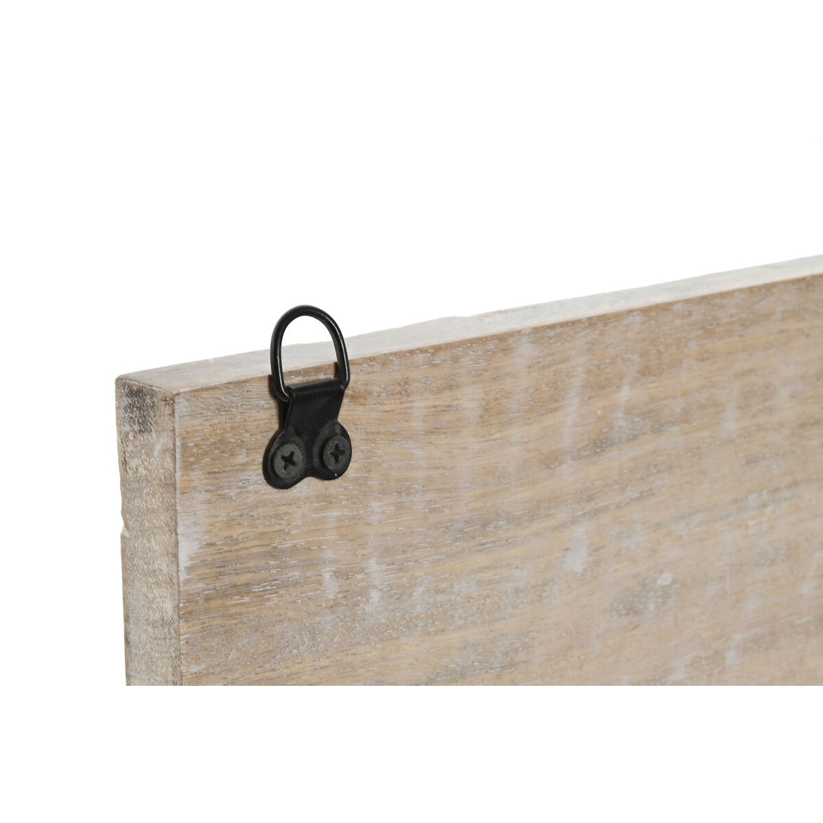 Настенная вешалка Home ESPRIT Белый Чёрный Металл Деревянный MDF Цветок 40,5 x 7,5 x 23,5 cm-3