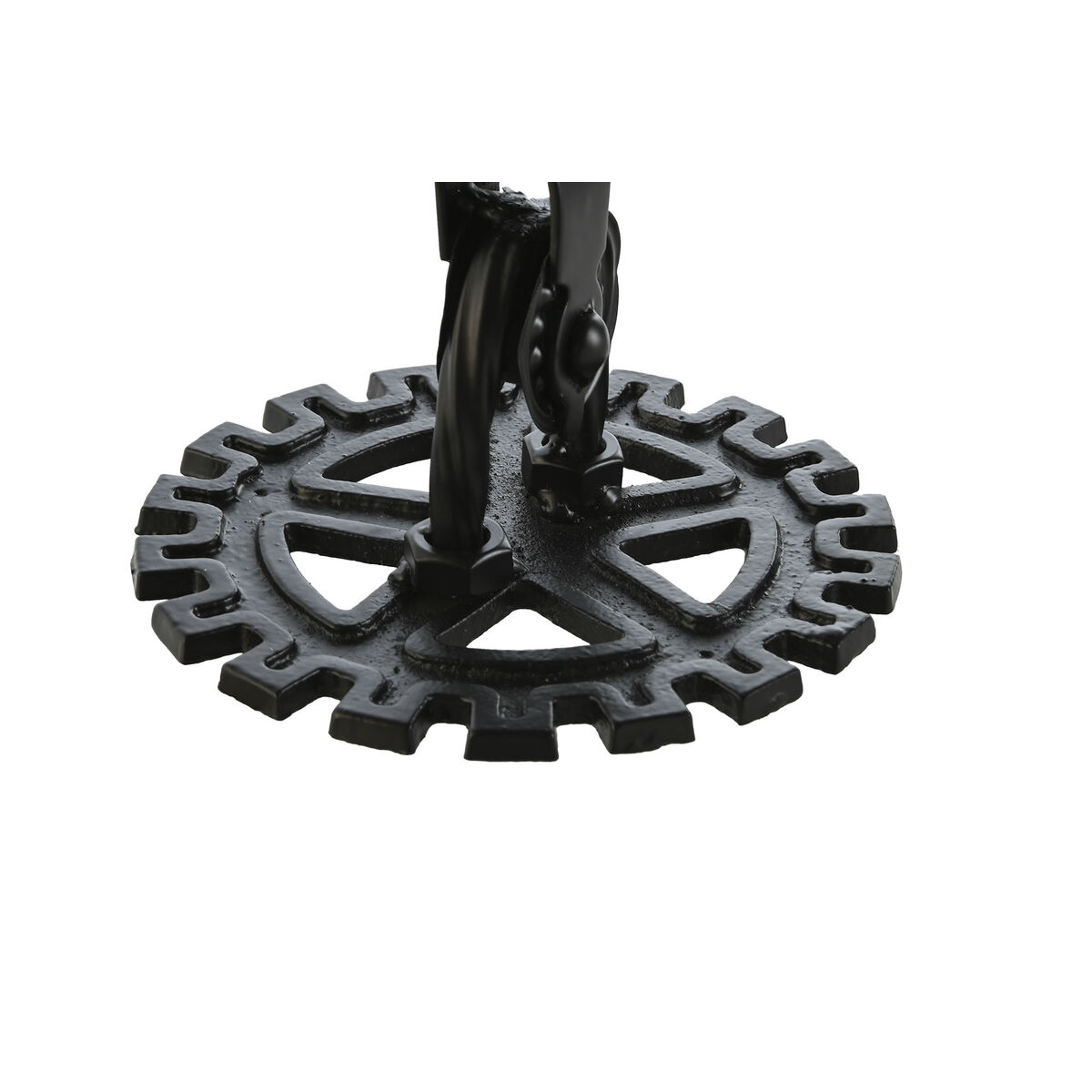 Настольные часы Home ESPRIT Белый Чёрный Серебристый Металл Стеклянный 18 x 17 x 40,5 cm-3