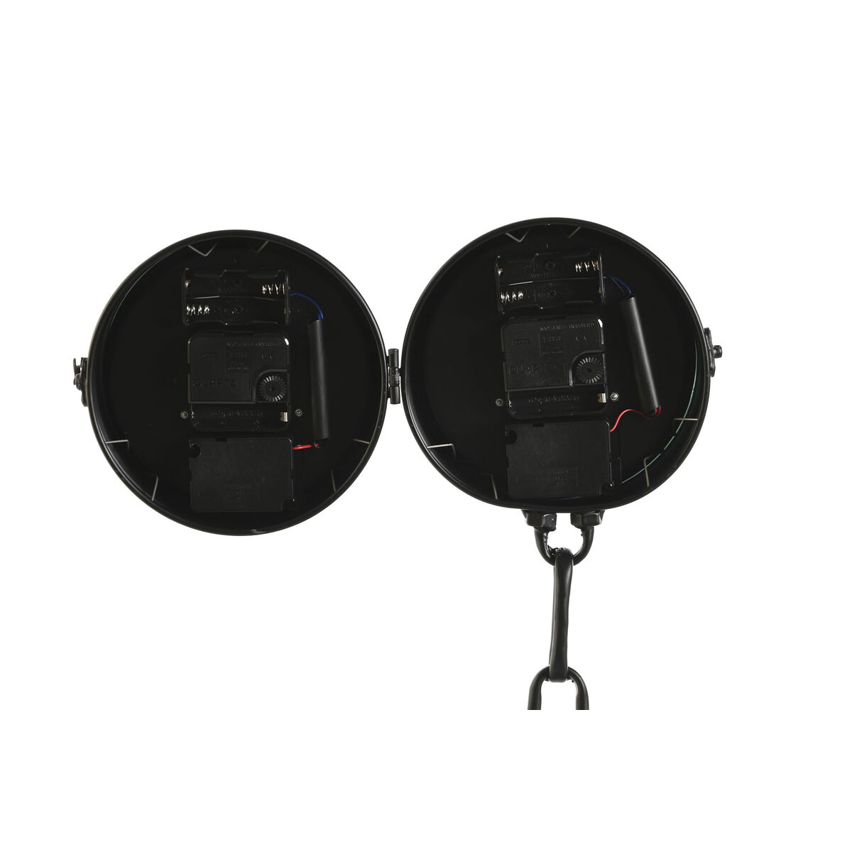 Настольные часы Home ESPRIT Белый Чёрный Серебристый Металл Стеклянный 18 x 17 x 40,5 cm-5