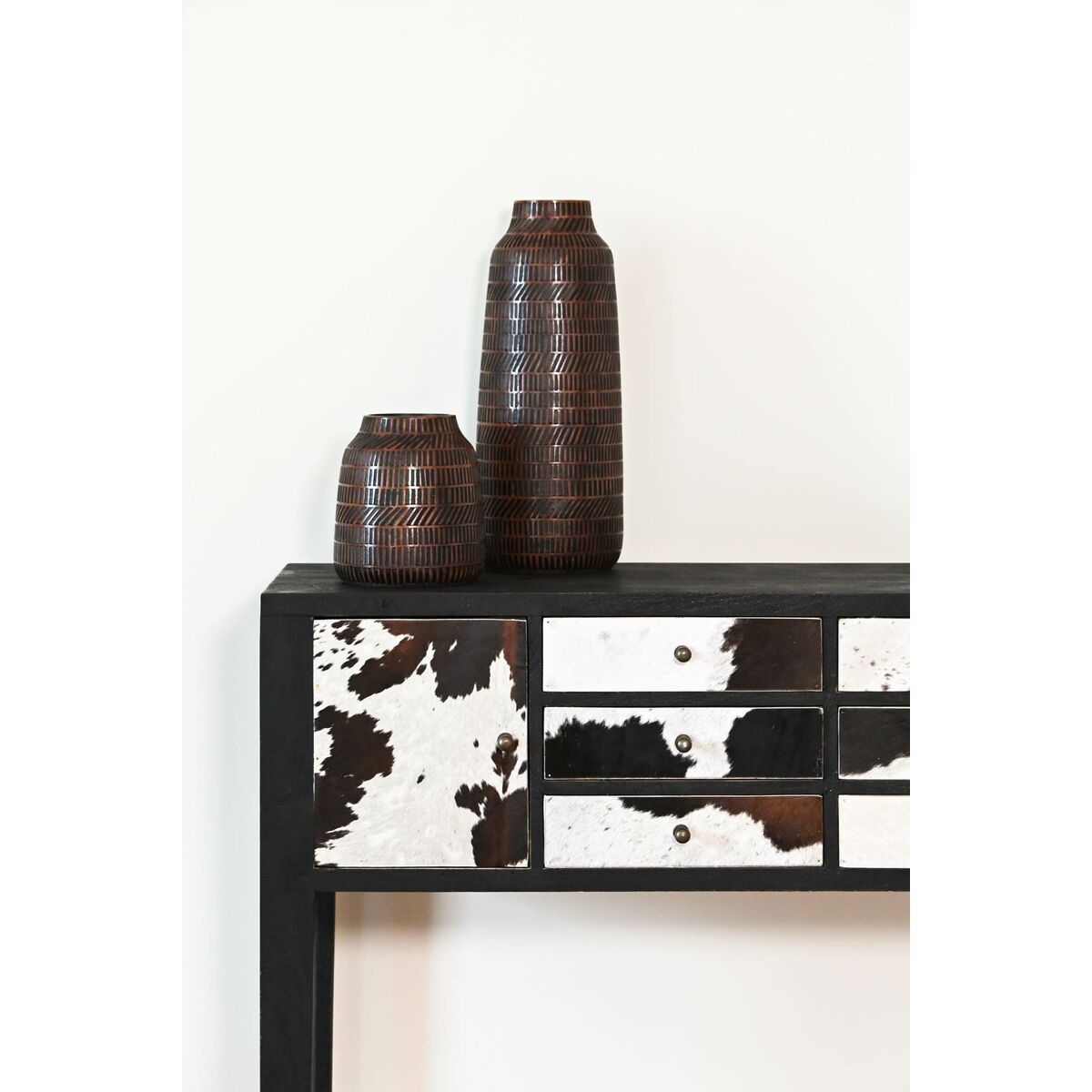 Jug Home ESPRIT Brown Black Resin Colonial 20 x 20 x 48 cm-2
