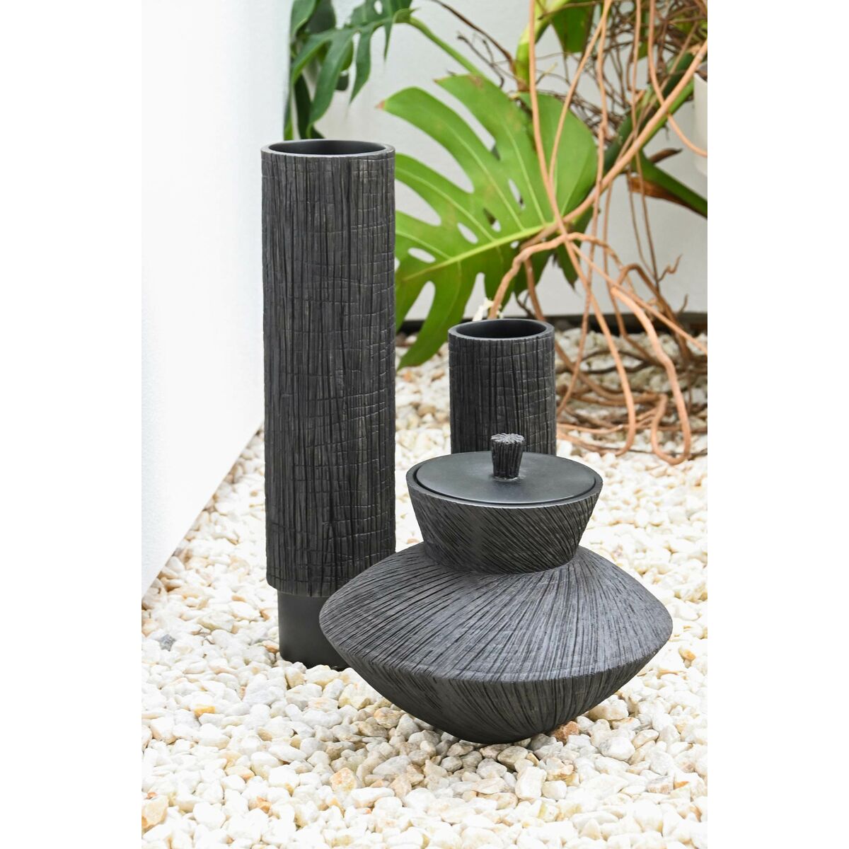 Jug Home ESPRIT Black Resin Colonial 12 x 12 x 47.5 cm-2