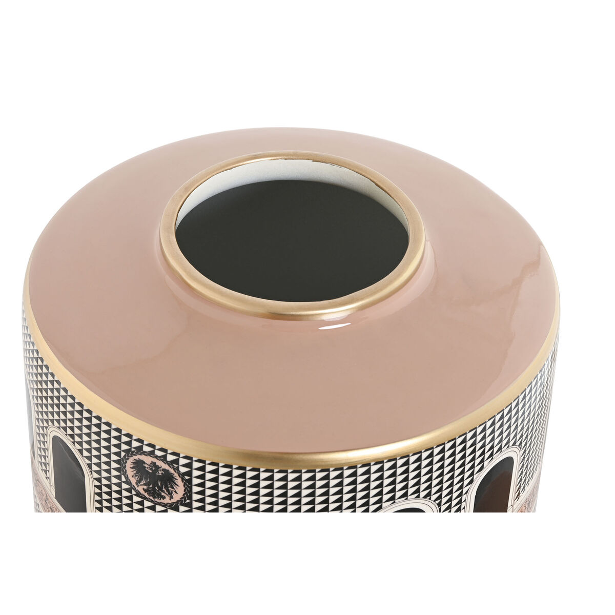 China Vase Home ESPRIT White Gold Plated Peach Porcelain 20 x 20 x 25 cm-3