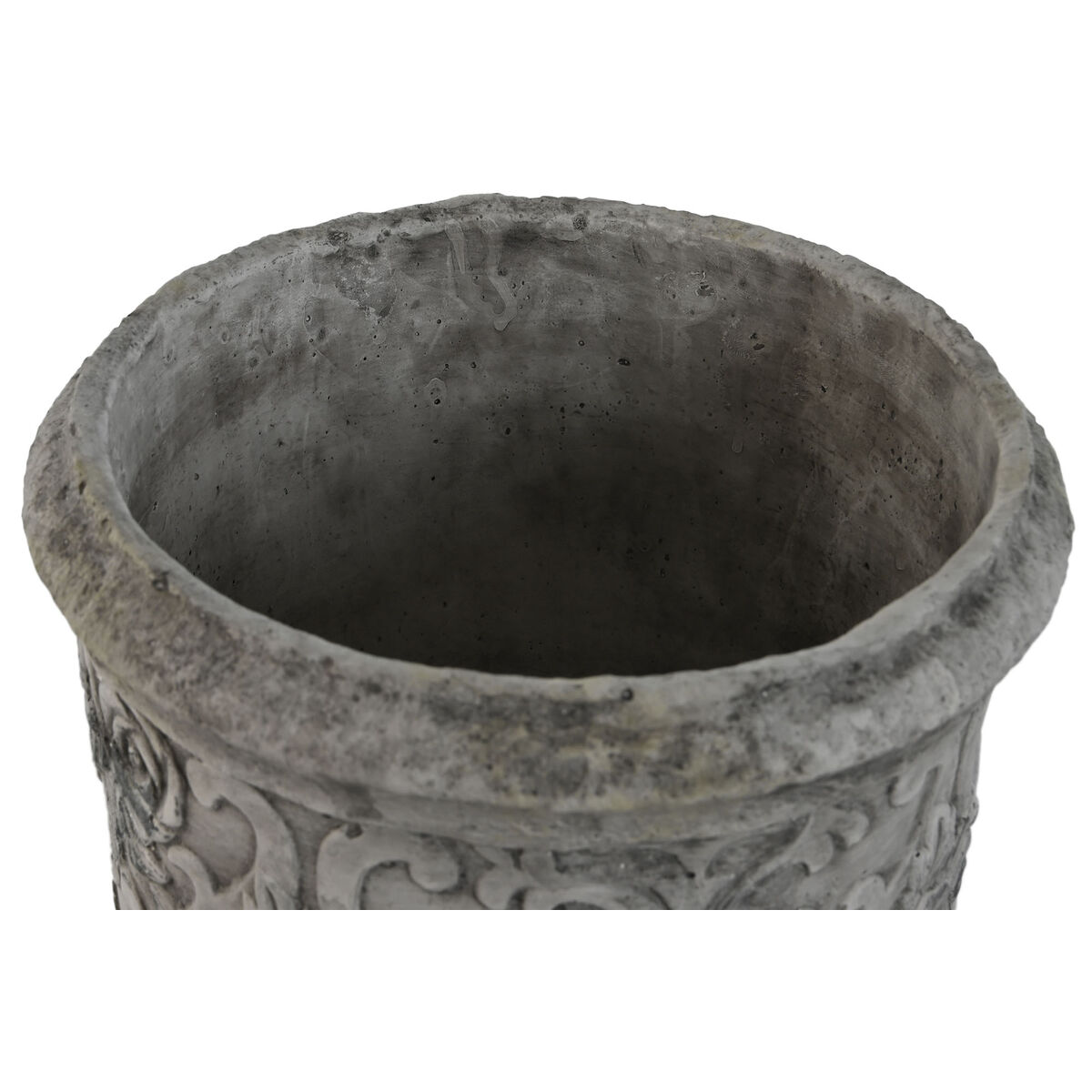 Flower Pot Stand Home ESPRIT White Grey Cement 22 x 22 x 29 cm-2