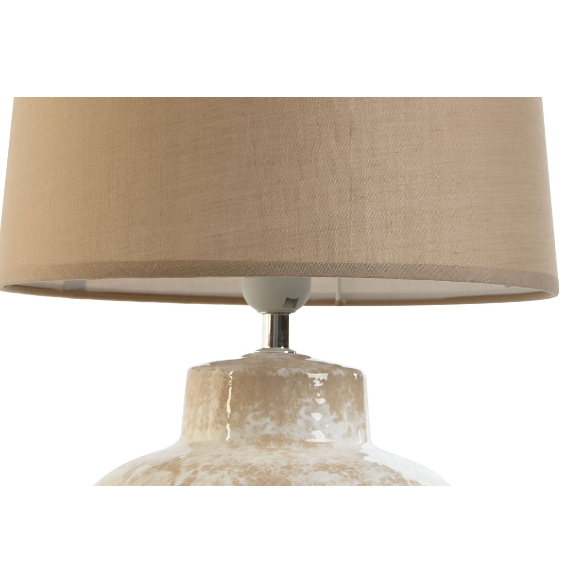 Table Lamp Home ESPRIT Brown Beige Ceramics 50 W 220 V 30 x 30 x 44 cm-2