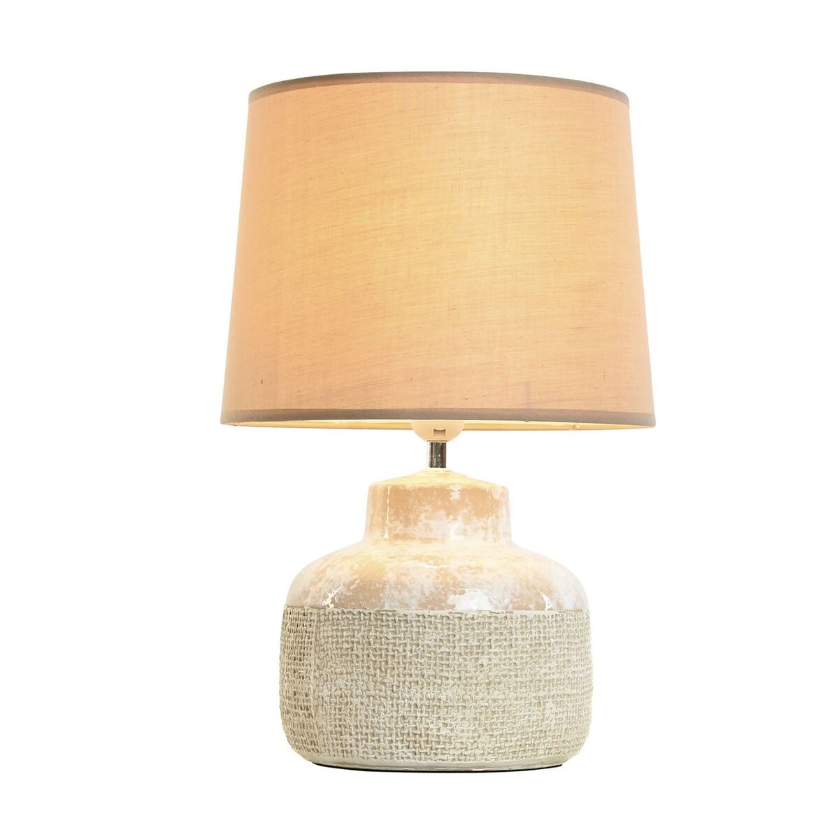 Table Lamp Home ESPRIT Brown Beige Ceramics 50 W 220 V 30 x 30 x 44 cm-5