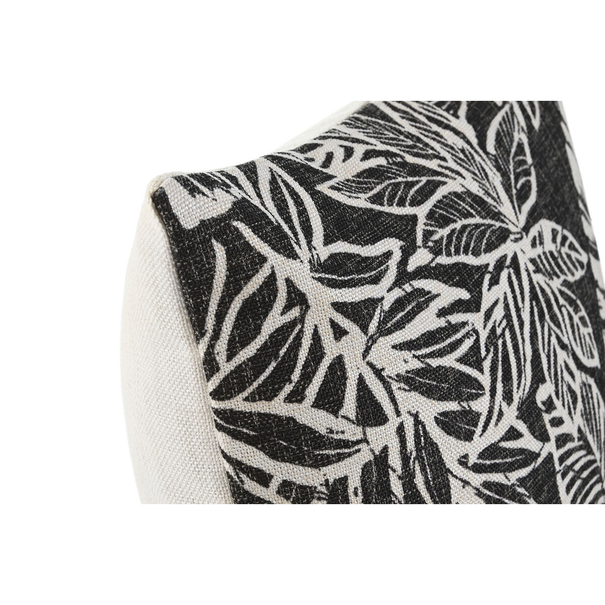 Cuscino Home ESPRIT Bianco stampa nera 45 x 15 x 45 cm-2