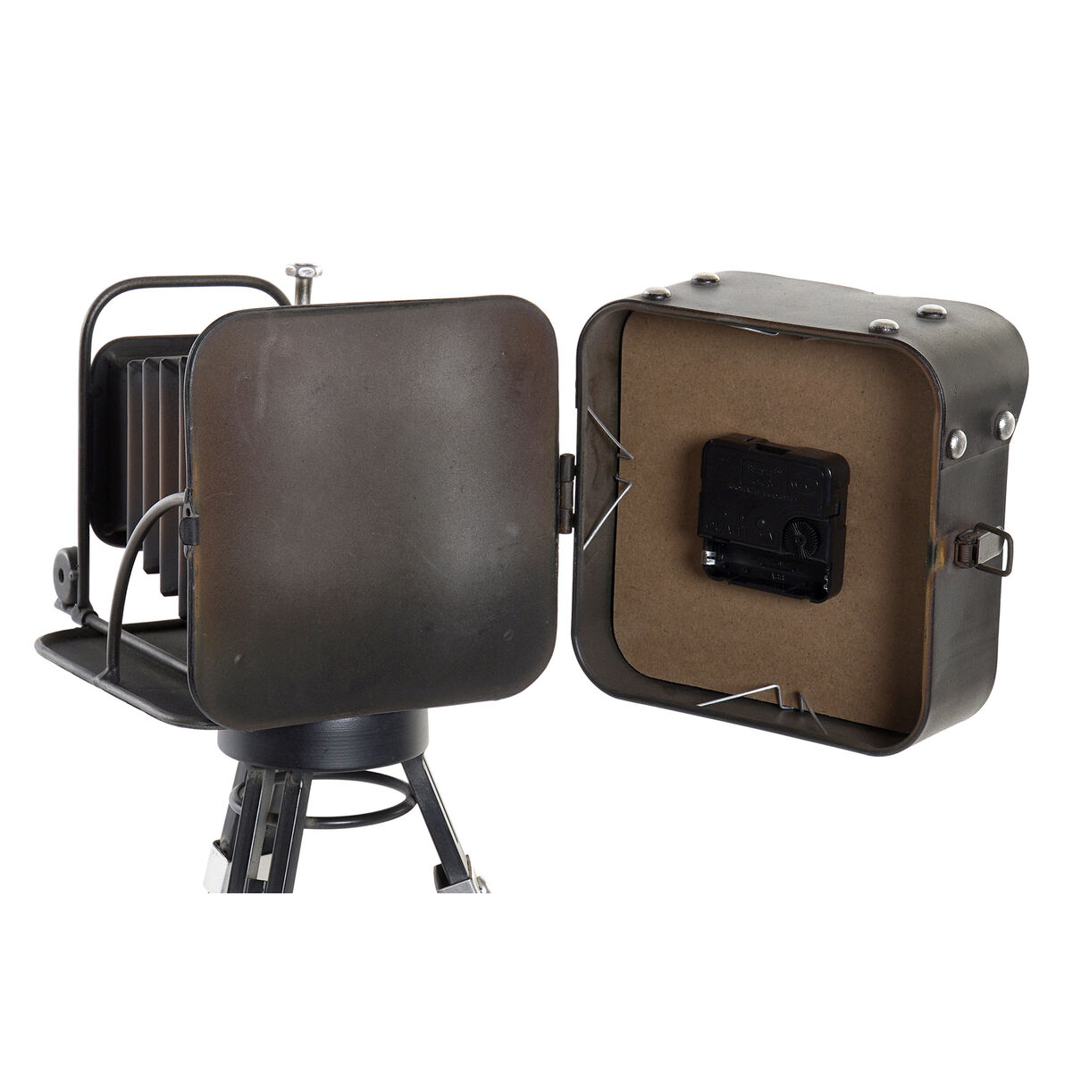 Настольные часы Home ESPRIT Металл Стеклянный Деревянный MDF Vintage 17 x 26 x 32,5 cm-4