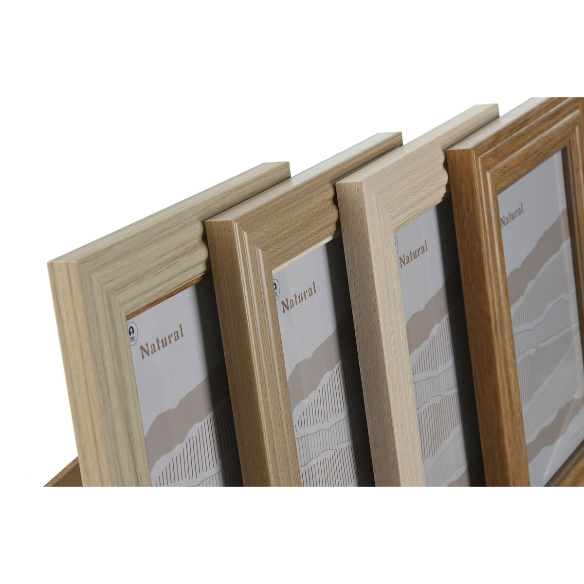 Фото рамка Home ESPRIT Разноцветный Стеклянный полистирол 19,2 x 1,6 x 24,2 cm (4 штук)-2