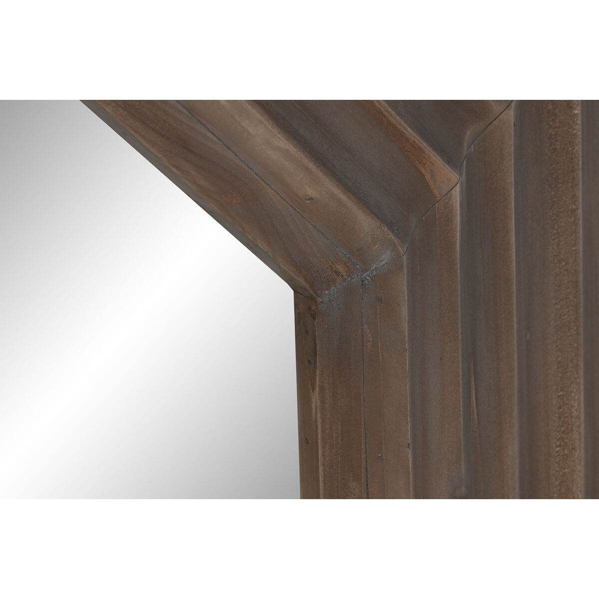 Настенное зеркало Home ESPRIT Коричневый Натуральный Ель современный 119 x 9 x 119 cm-3