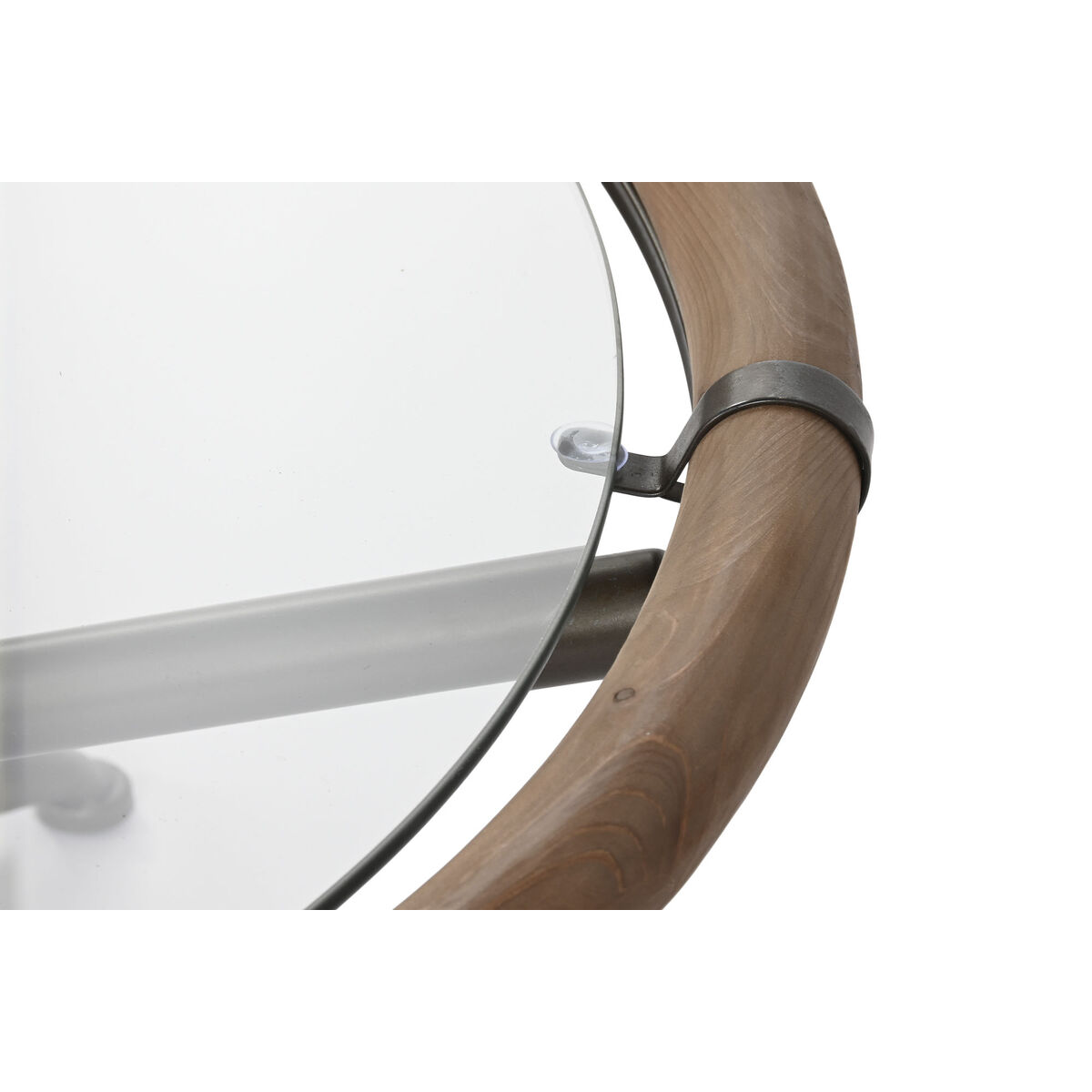 Кофейный столик Home ESPRIT Стеклянный древесина ели 100 x 100 x 40 cm-3