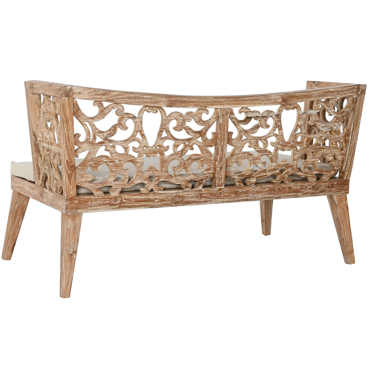 桌子套装和3张椅子Home ESPRIT米色天然柚木133 x 60 x 70 cm-3