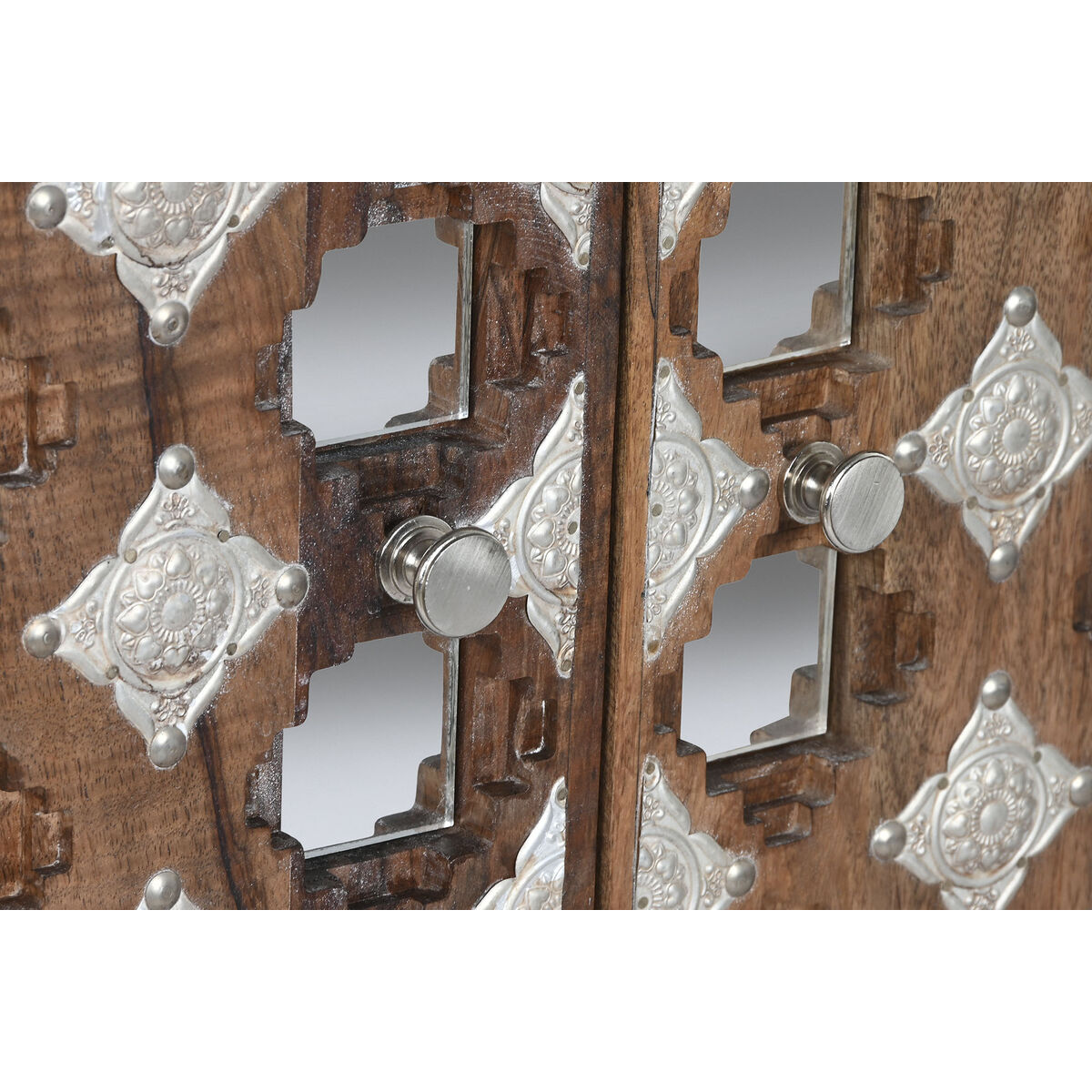 Устройство Home ESPRIT Коричневый Чёрный Серебристый 80 x 38 x 80 cm-5