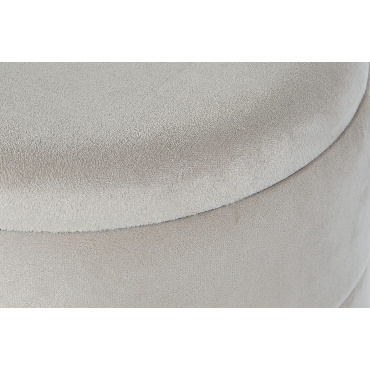 발판 DKD 홈 데코 베이지 골드 플레이트 폴리 에스테르 금속 38 x 38 x 41 cm-3