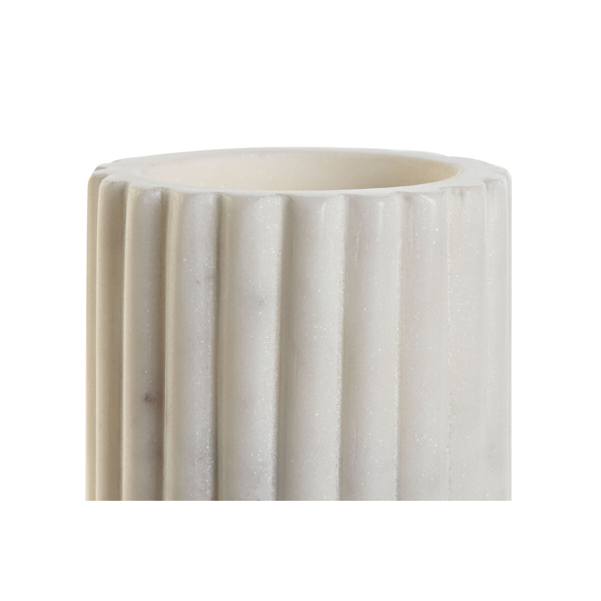 Toothbrush Holder Home ESPRIT White Marble 8 x 8 x 10 cm-2