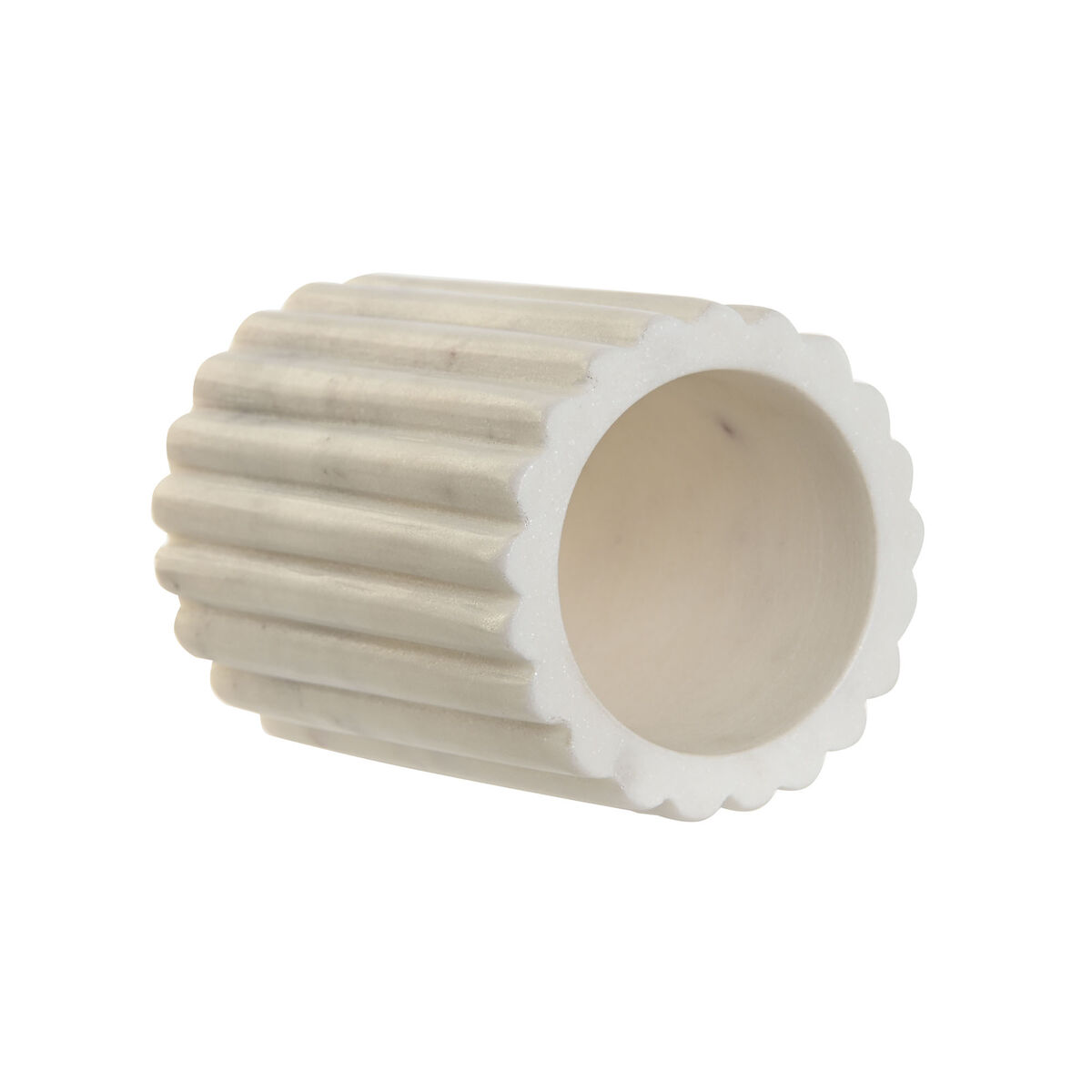 Toothbrush Holder Home ESPRIT White Marble 8 x 8 x 10 cm-3