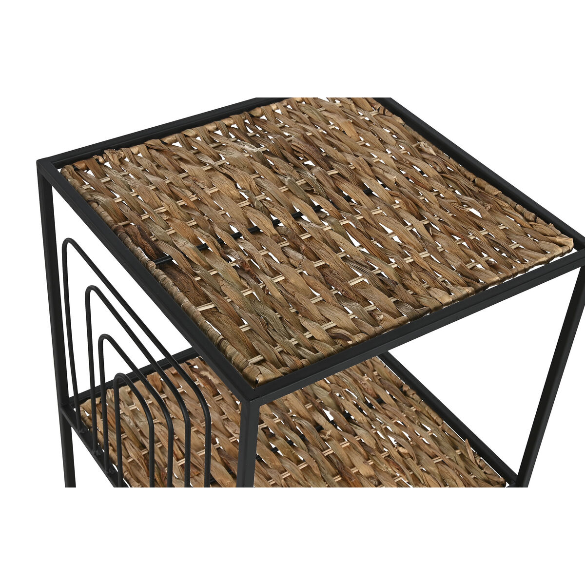 Полка Home ESPRIT Чёрный Металл волокно 35 x 35 x 98 cm-2