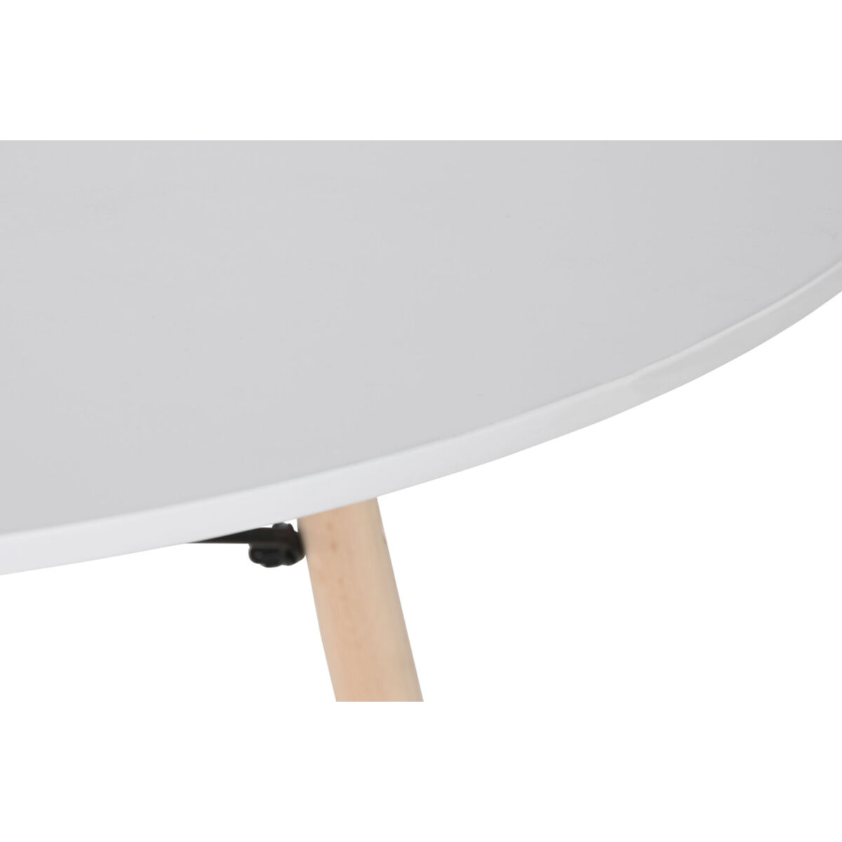 Mesa de jantar Home SPORT Branco Preto Bbereza Madeira MDF 120 x 120 x 74 cm-3