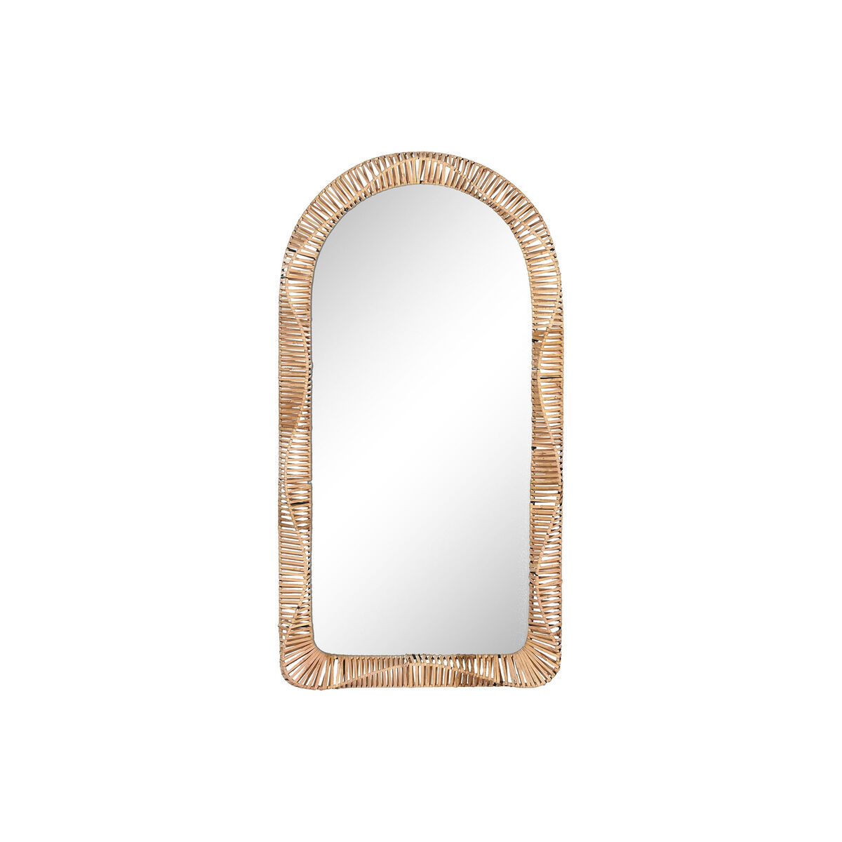 Қабырға айнасы Home ESPRIT Табиғи Шыны Тропикалық 61,5 x 7 x 117 cm