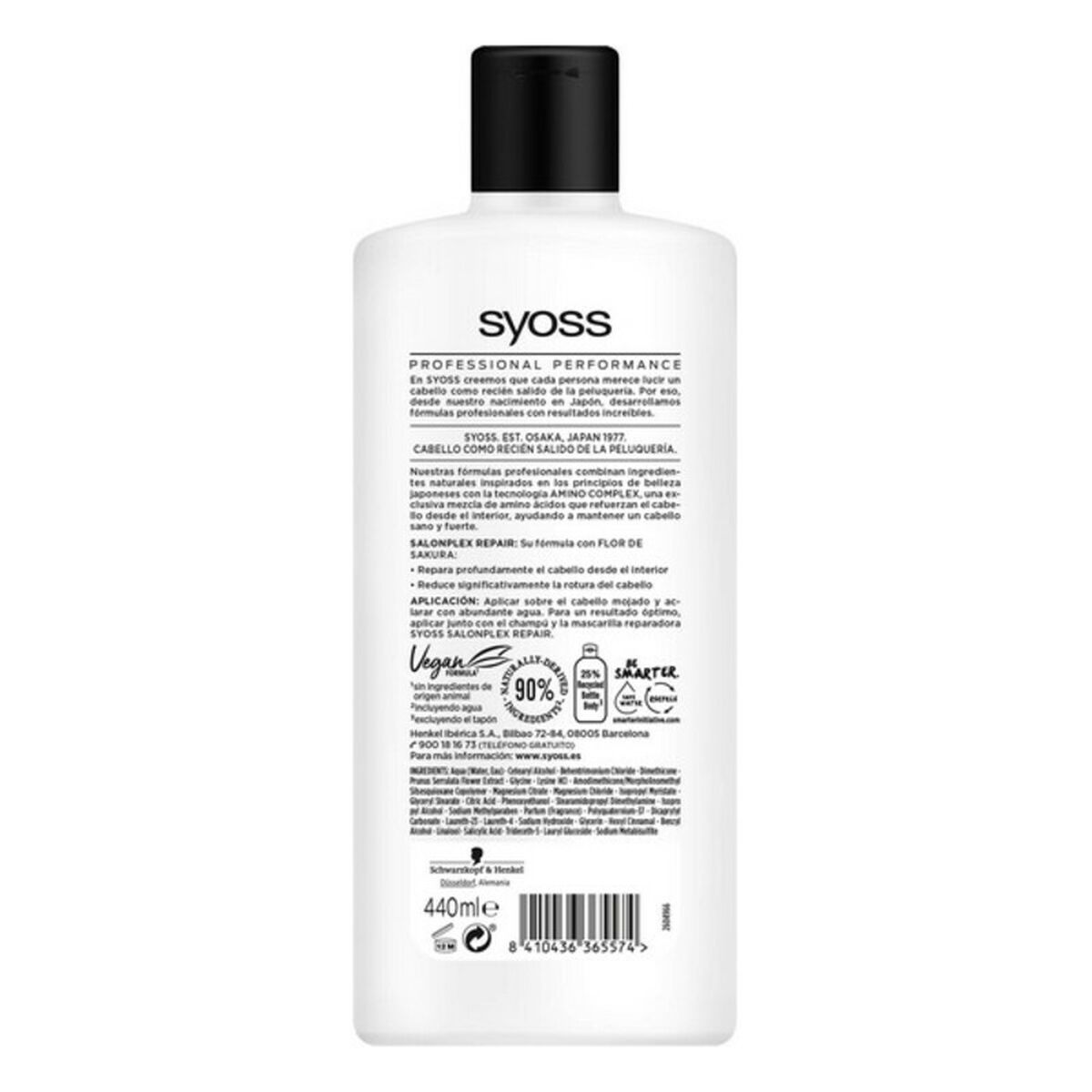 Restaurador de aire acondicionado Salonplex Repair Syoss 2589384 440 ml-2