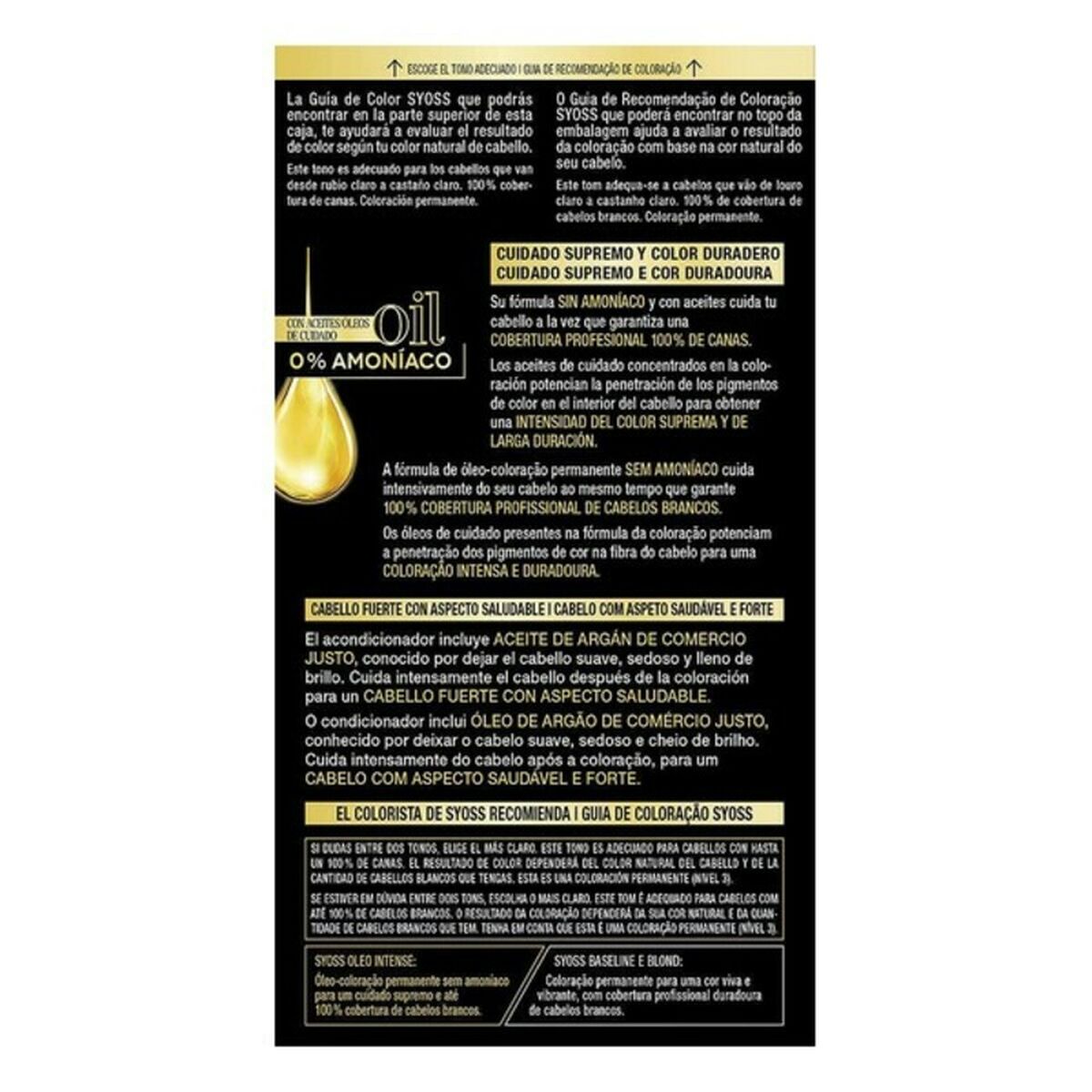 永久涂料Syoss Olio Intense不含氨气8.50亮金灰色-2