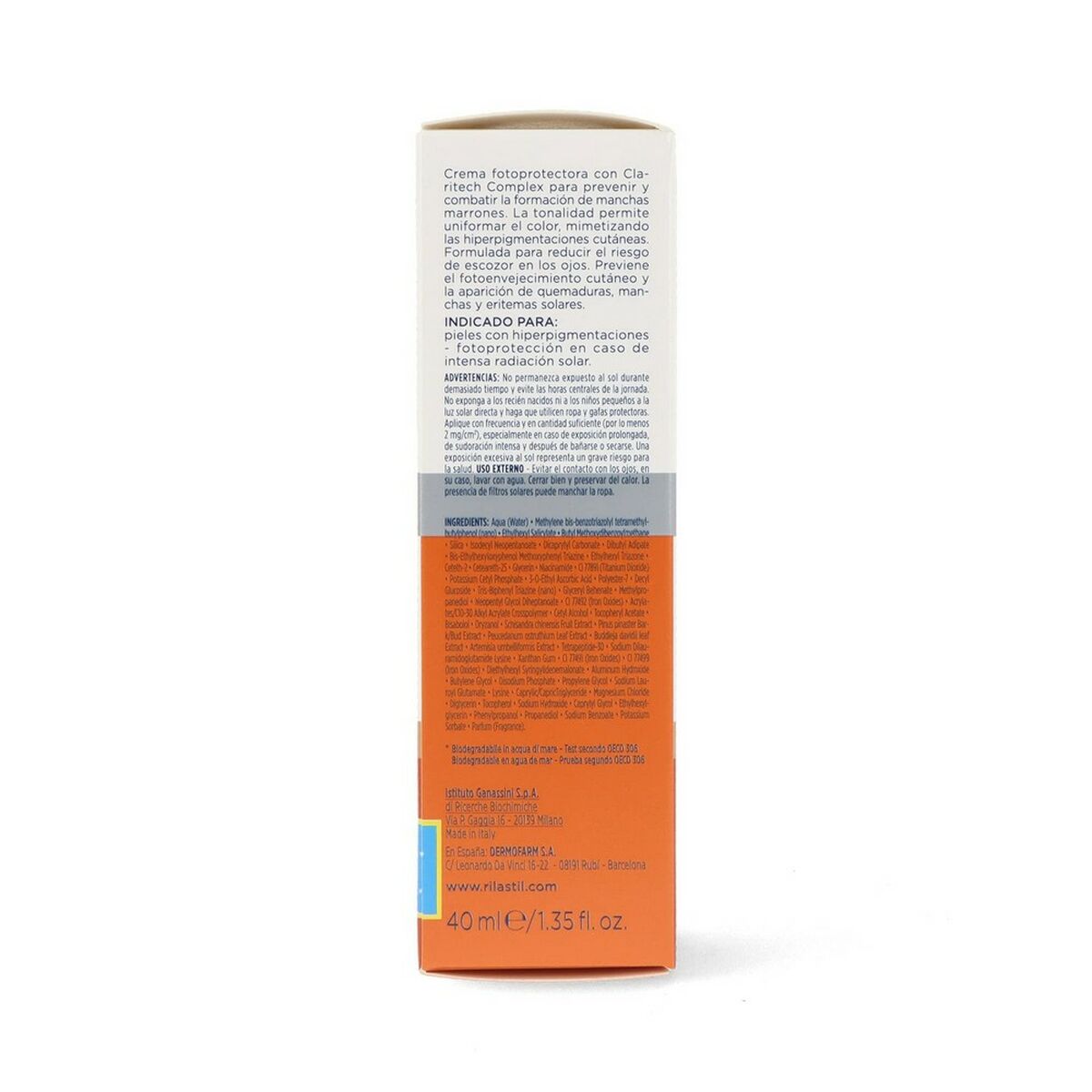 Жидкость против солнечных пятен Rilastil Sun System D-Clar Spf 50+ Medium (40 ml)-4
