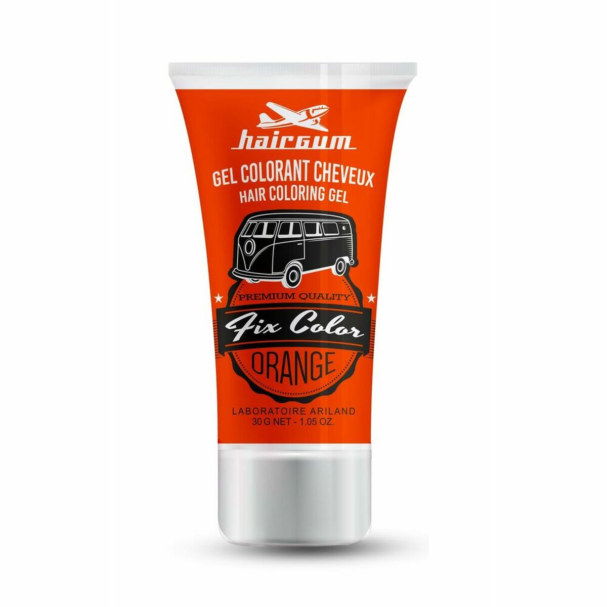 Colorazione non permanente Hairgum Fix Color Gel Fisso arancione Orange 30 ml
