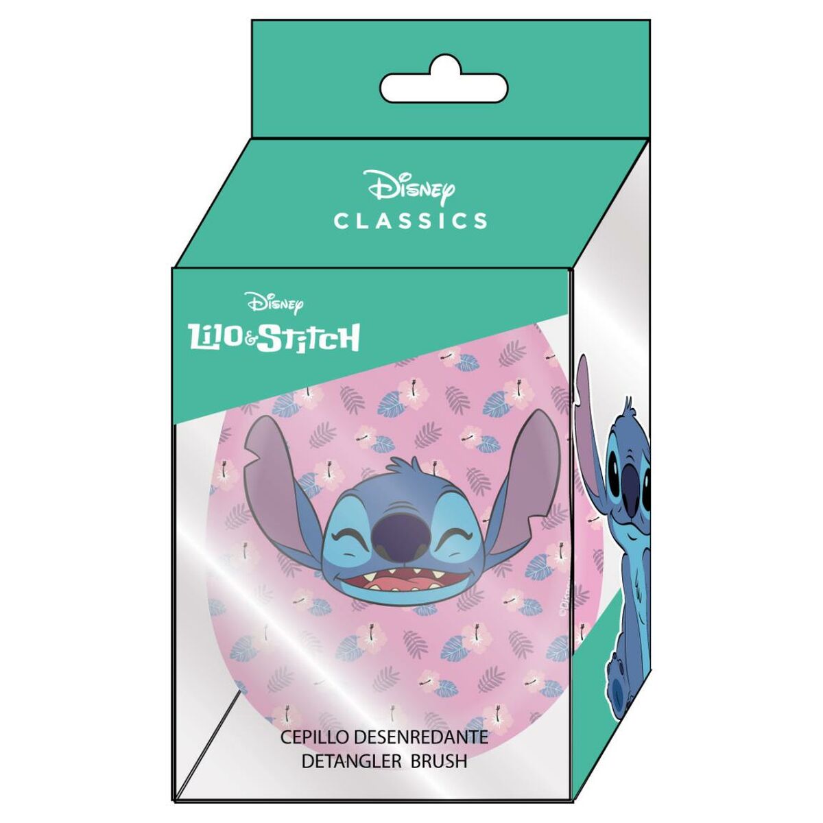 Stitch Pink ABS Detangling Brush-2