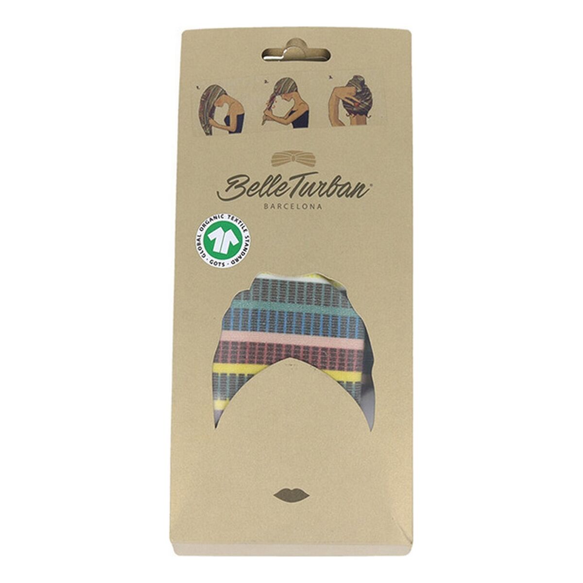 Belle Turban Turban Turbante头巾粉红色