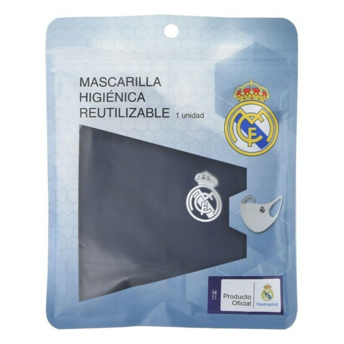 Гигиеническая маска многоразового использования Real Madrid C.F. Синий-4