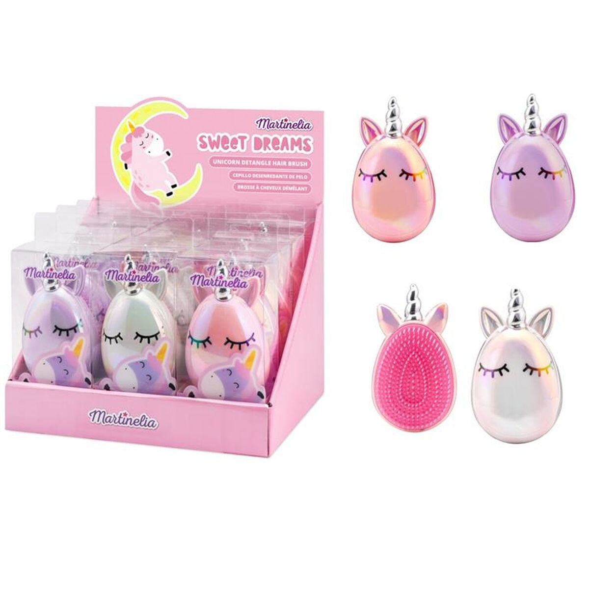 Spazzolino per sciacquare i capelli IDC Institute Sweet Dreams Unicorno-2